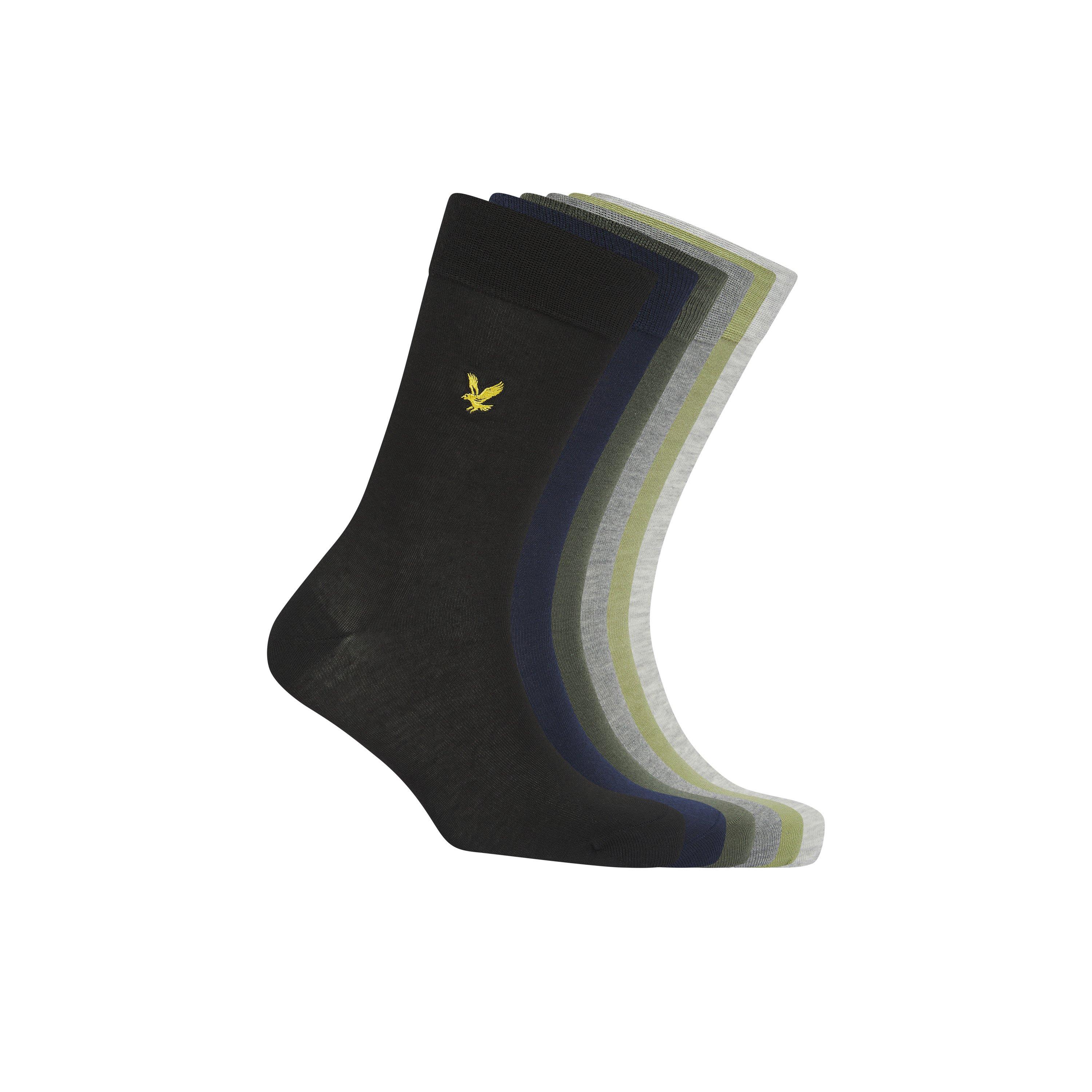Black Multi - Lyle and Scott - Men's Victor Sock Gift Sets - 1