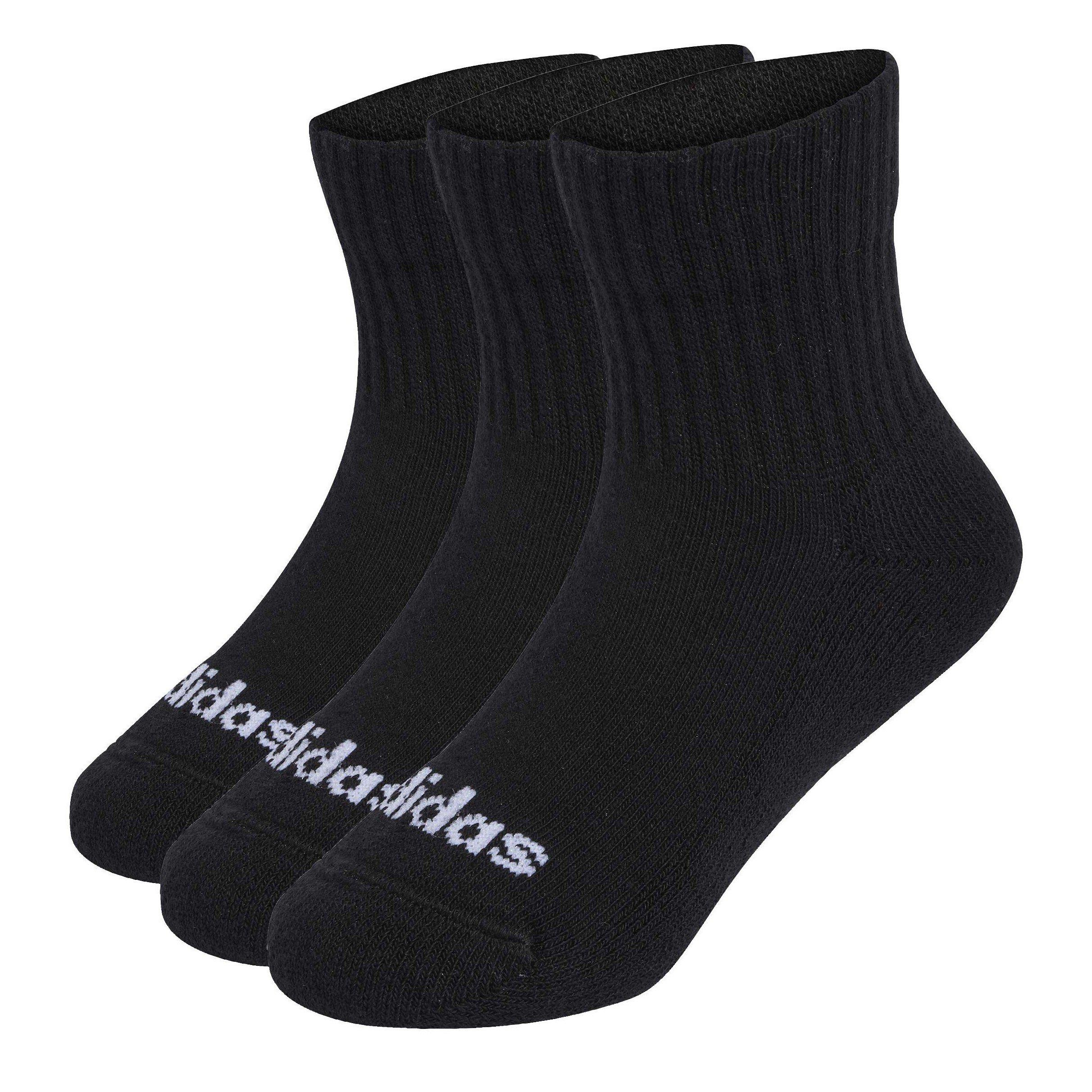 Black/White - adidas - 3 Pack Trainer Socks - 2