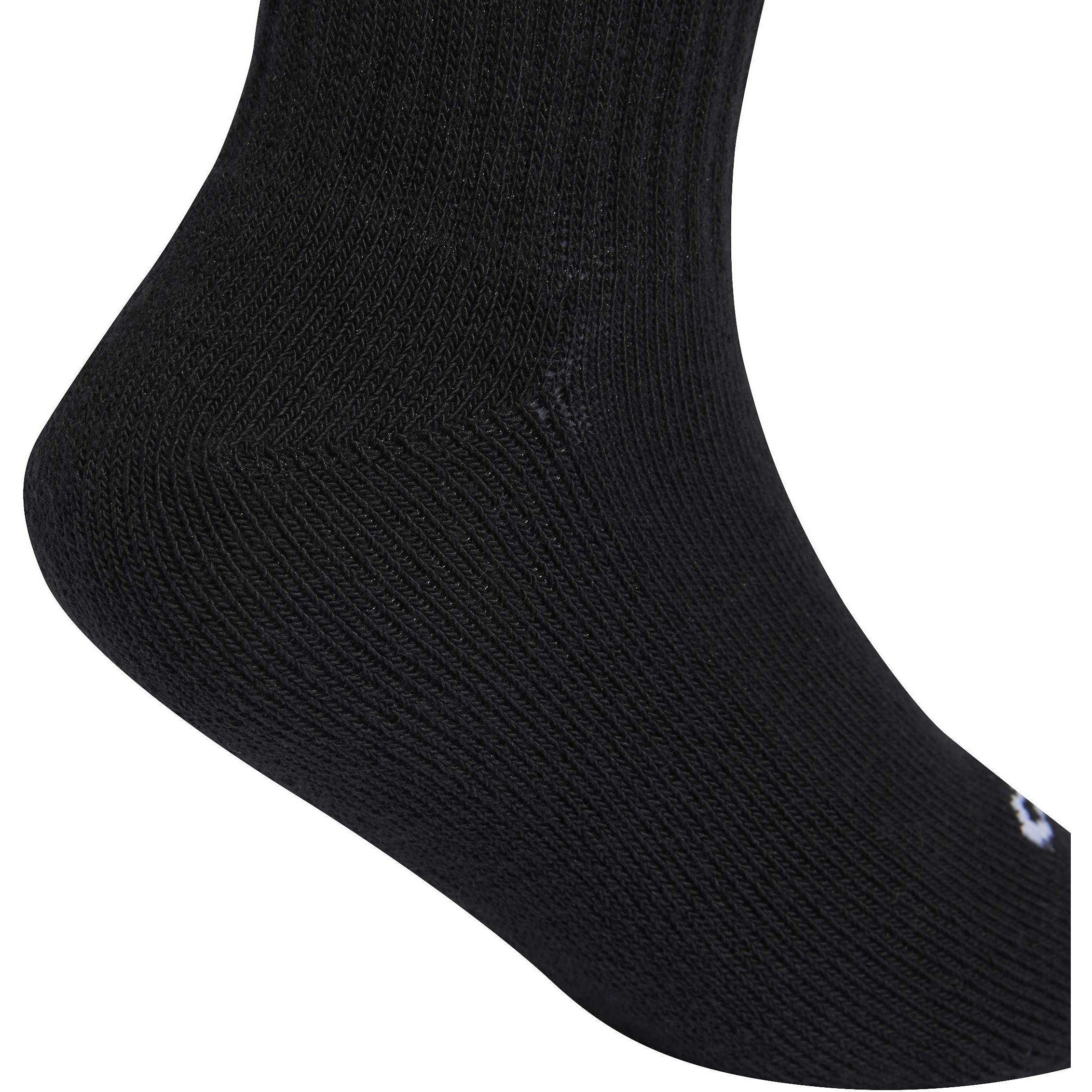 Black/White - adidas - 3 Pack Trainer Socks - 4