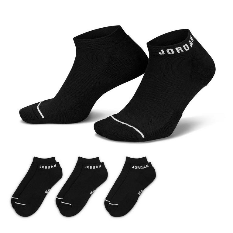 Noir/Blanc - Nike - Jordan Everyday No-Show Socks (3 Pairs) - 1