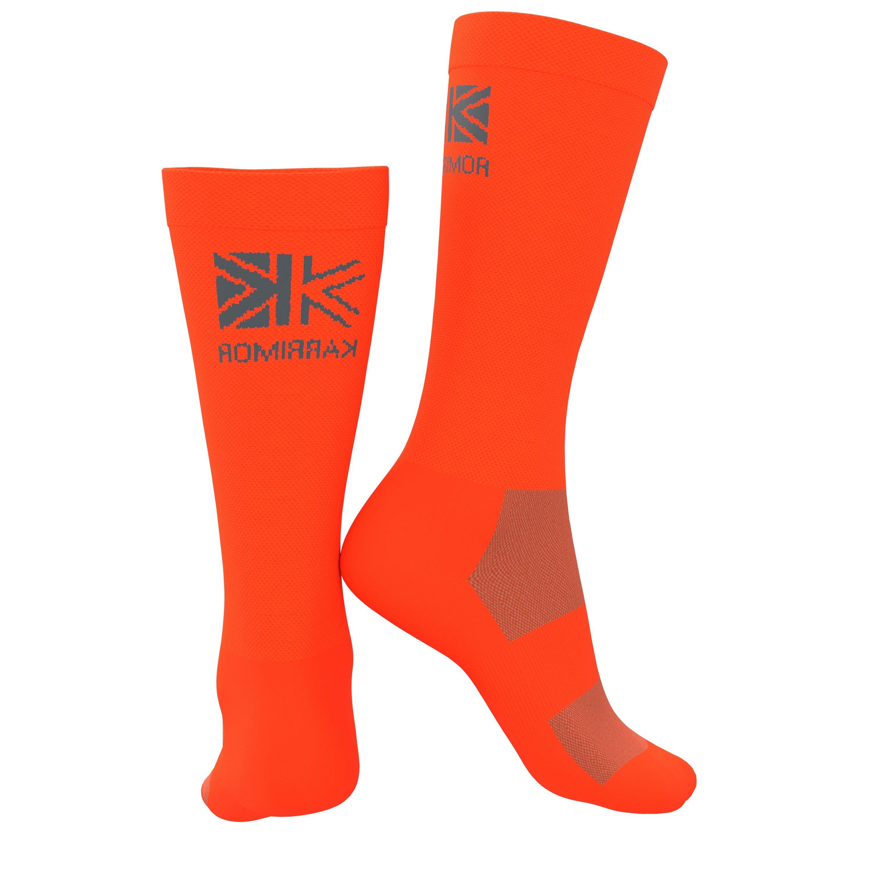 Zwart/Oranje - Karrimor - 2 Pack Marathon Performance Socks Mens - 3