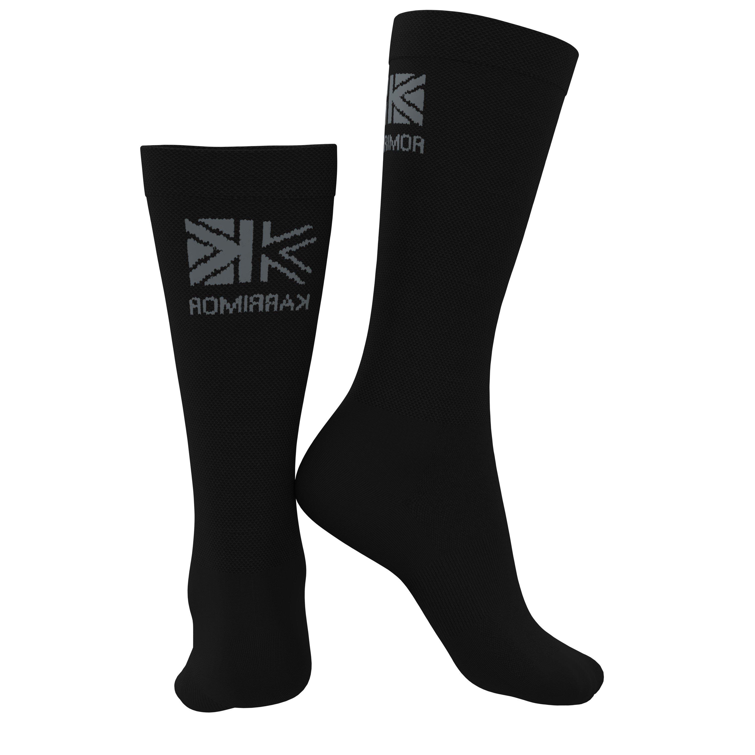 Zwart/Oranje - Karrimor - 2 Pack Marathon Performance Socks Mens - 5