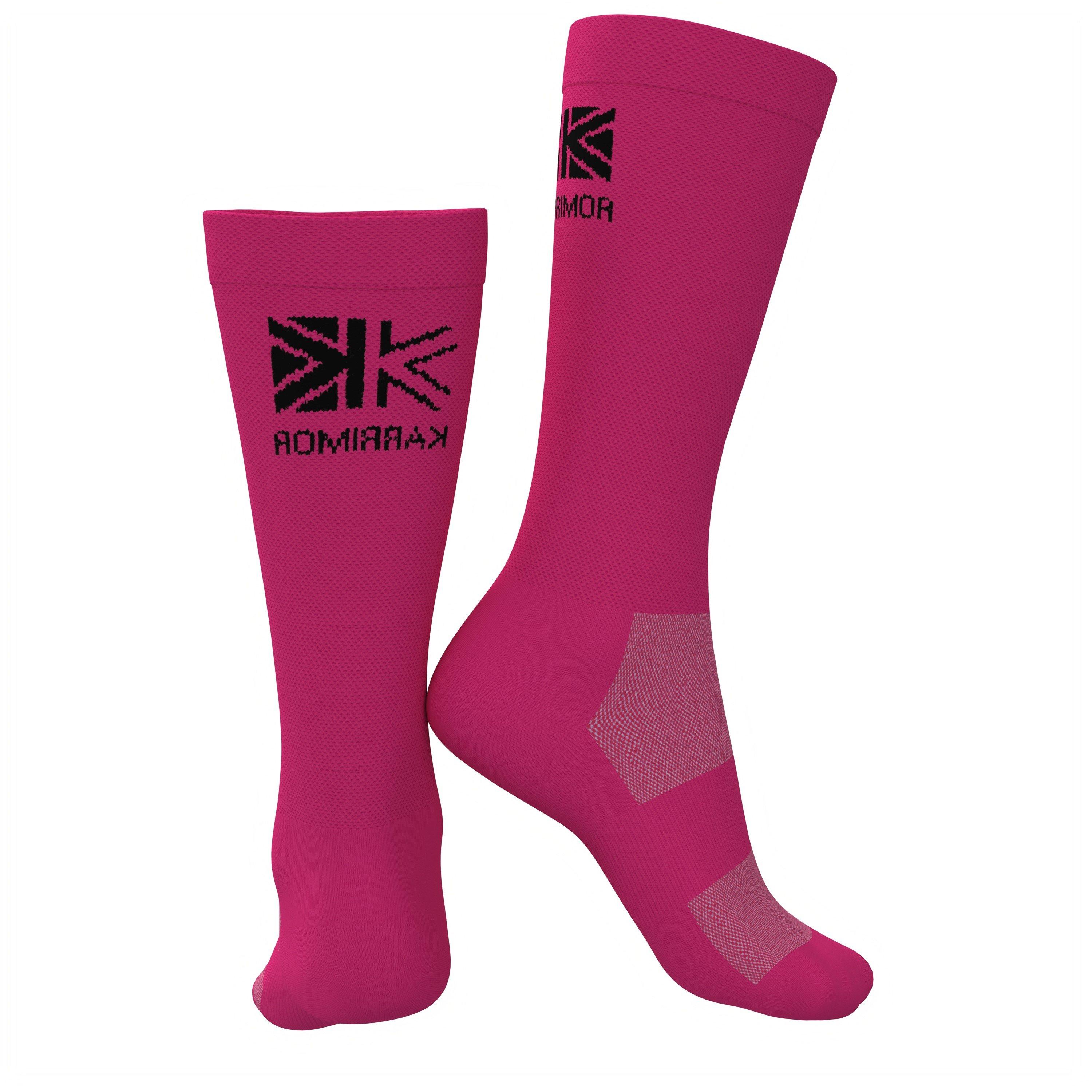 White/Pink - Karrimor - 2 Pack Marathon Performance Socks Mens - 5