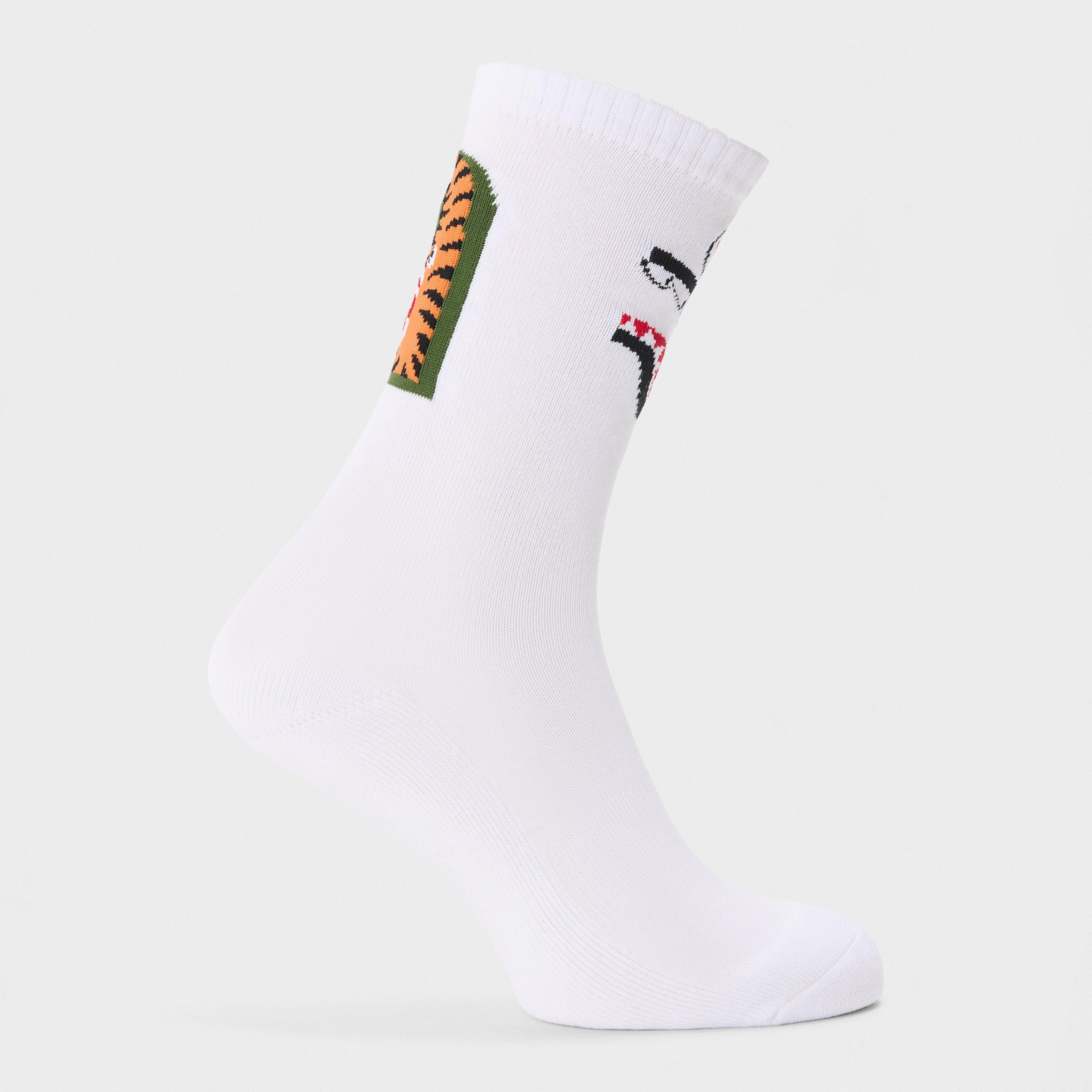 White - A Bathing Ape - Men's Shark Crew Socks - 1