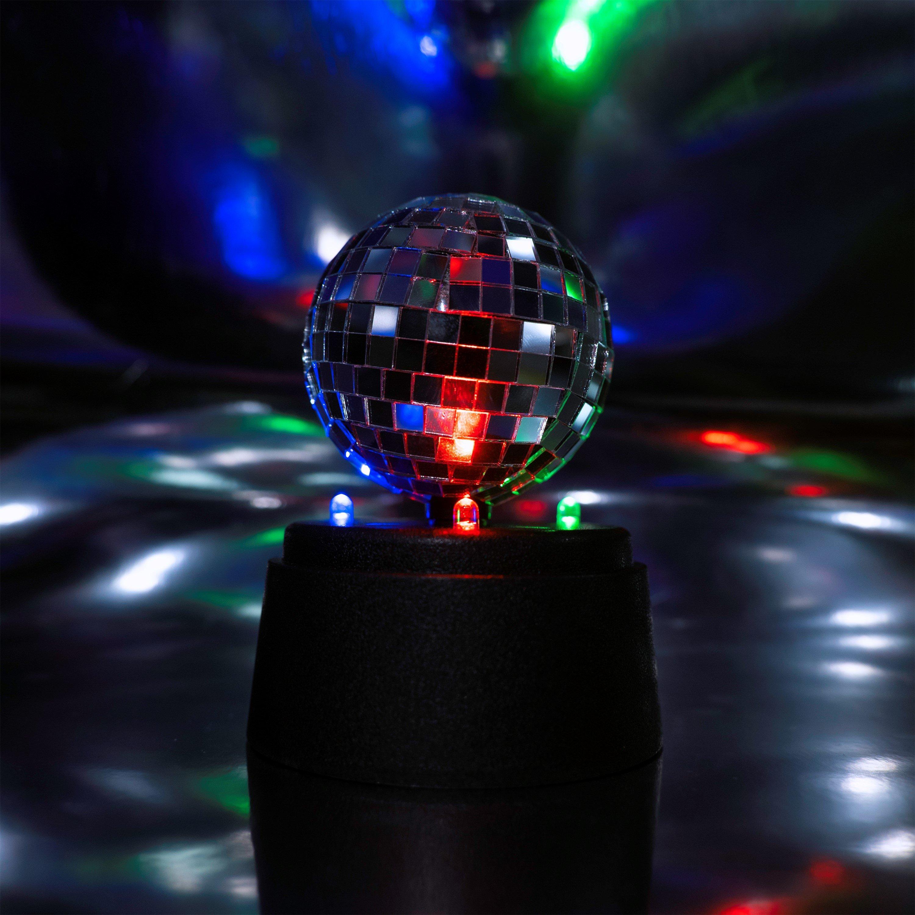 Multi - Fizz Creations - Mini Mirror Ball Disco Light - 2