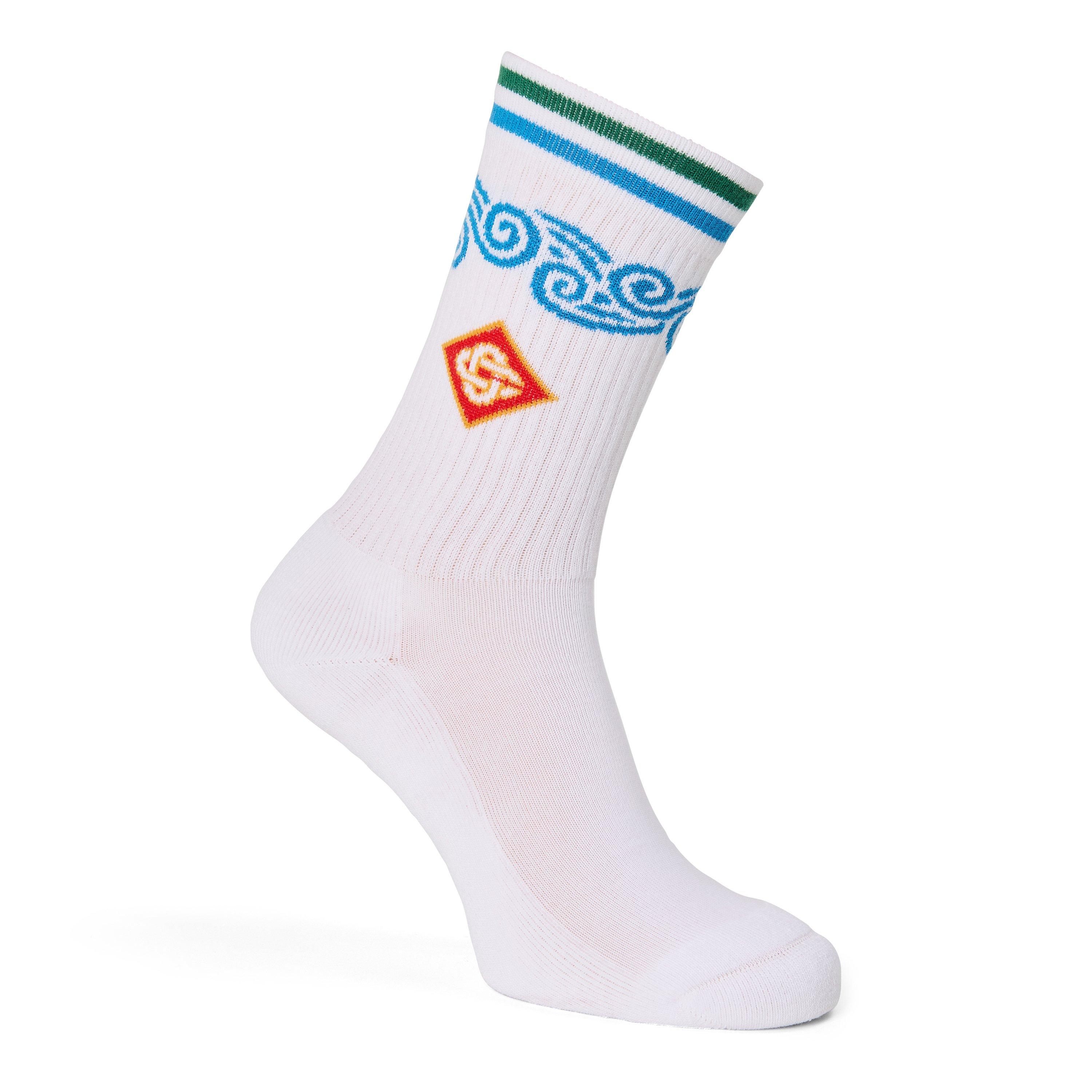 White - Casablanca - Casa Wave Sock Sn64 - 1