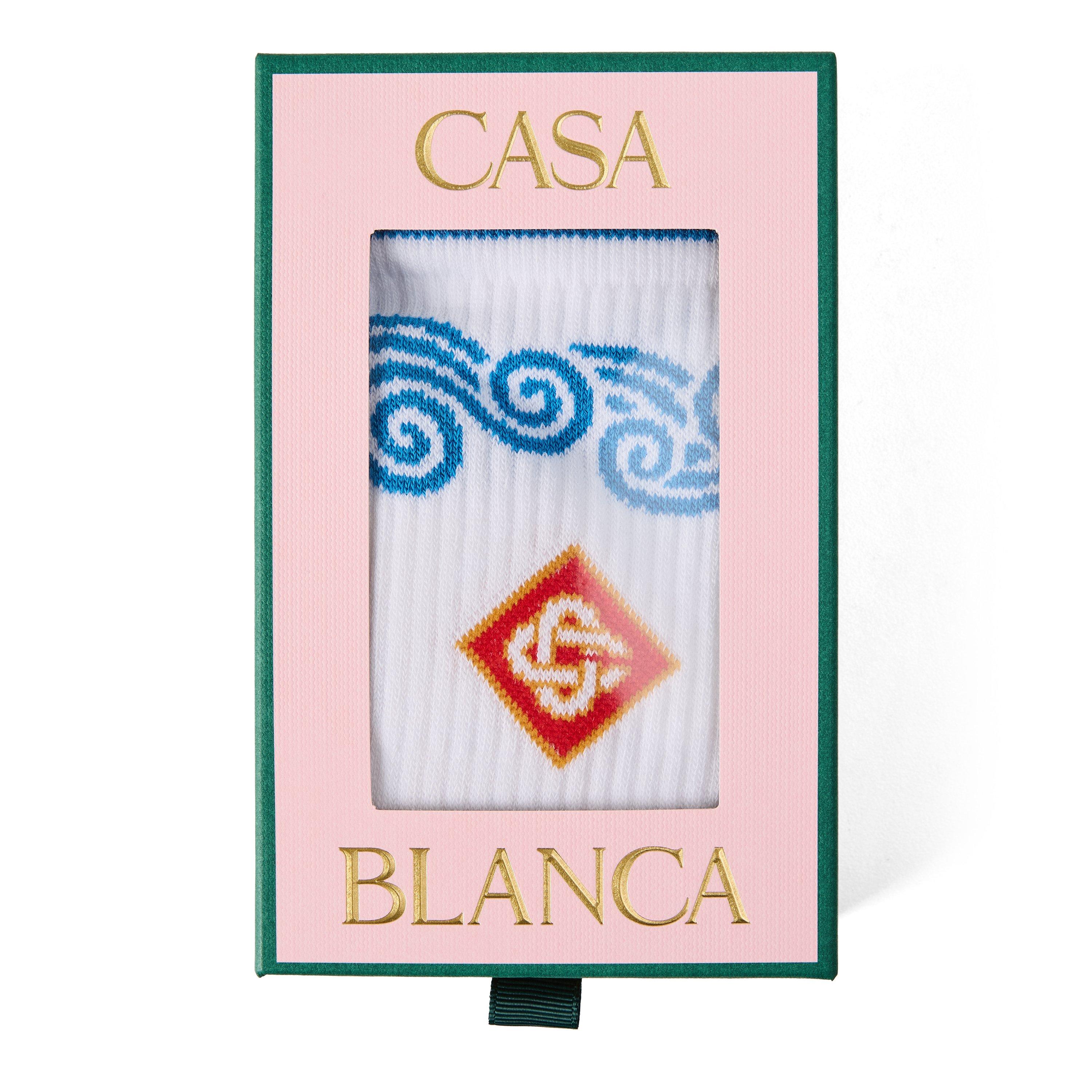 White - Casablanca - Casa Wave Sock Sn64 - 2