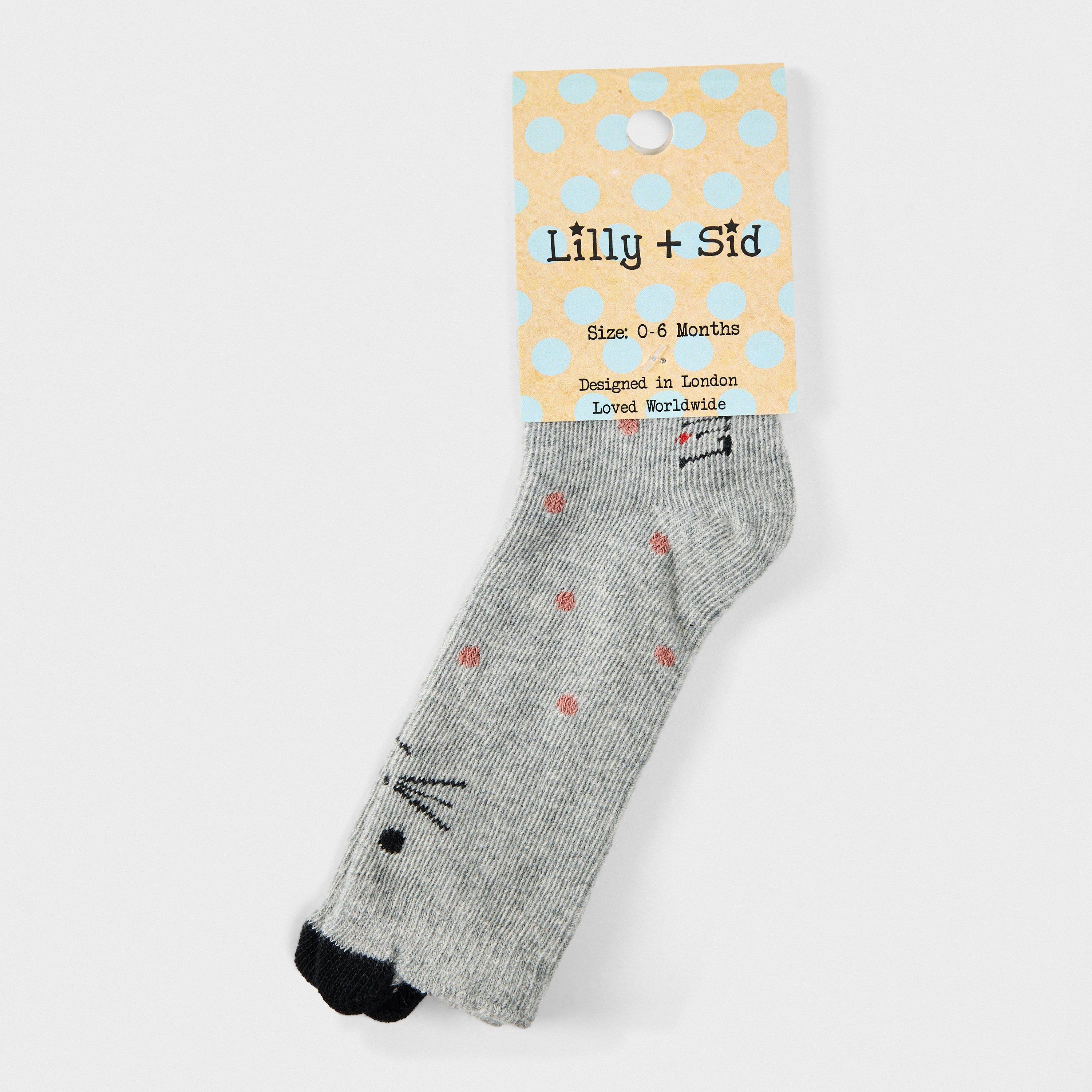 Meerkleurig - Lilly and Sid - Cat Knee High Socks - 2