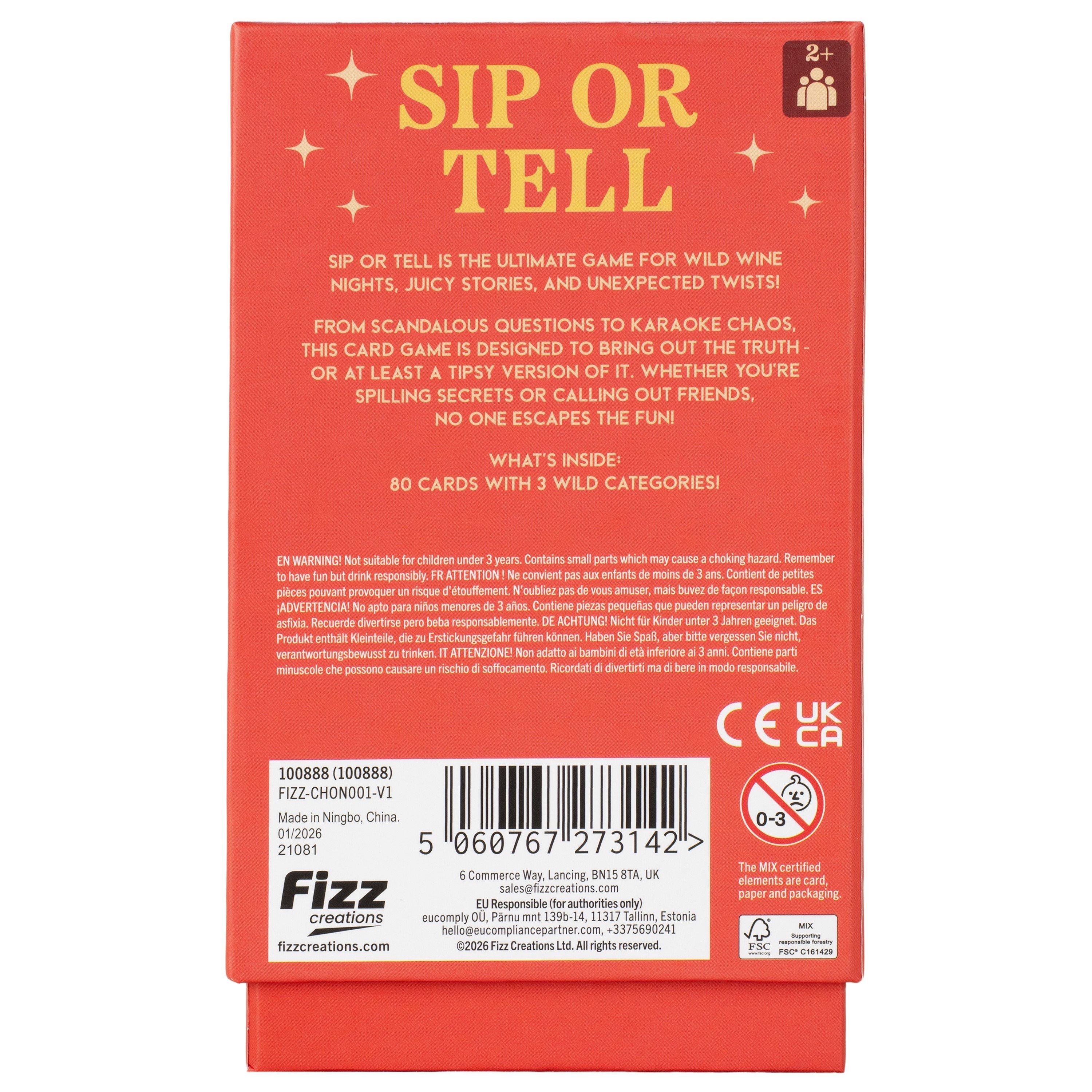 Multi - Fizz Creations - Sip or Tell Game - 6