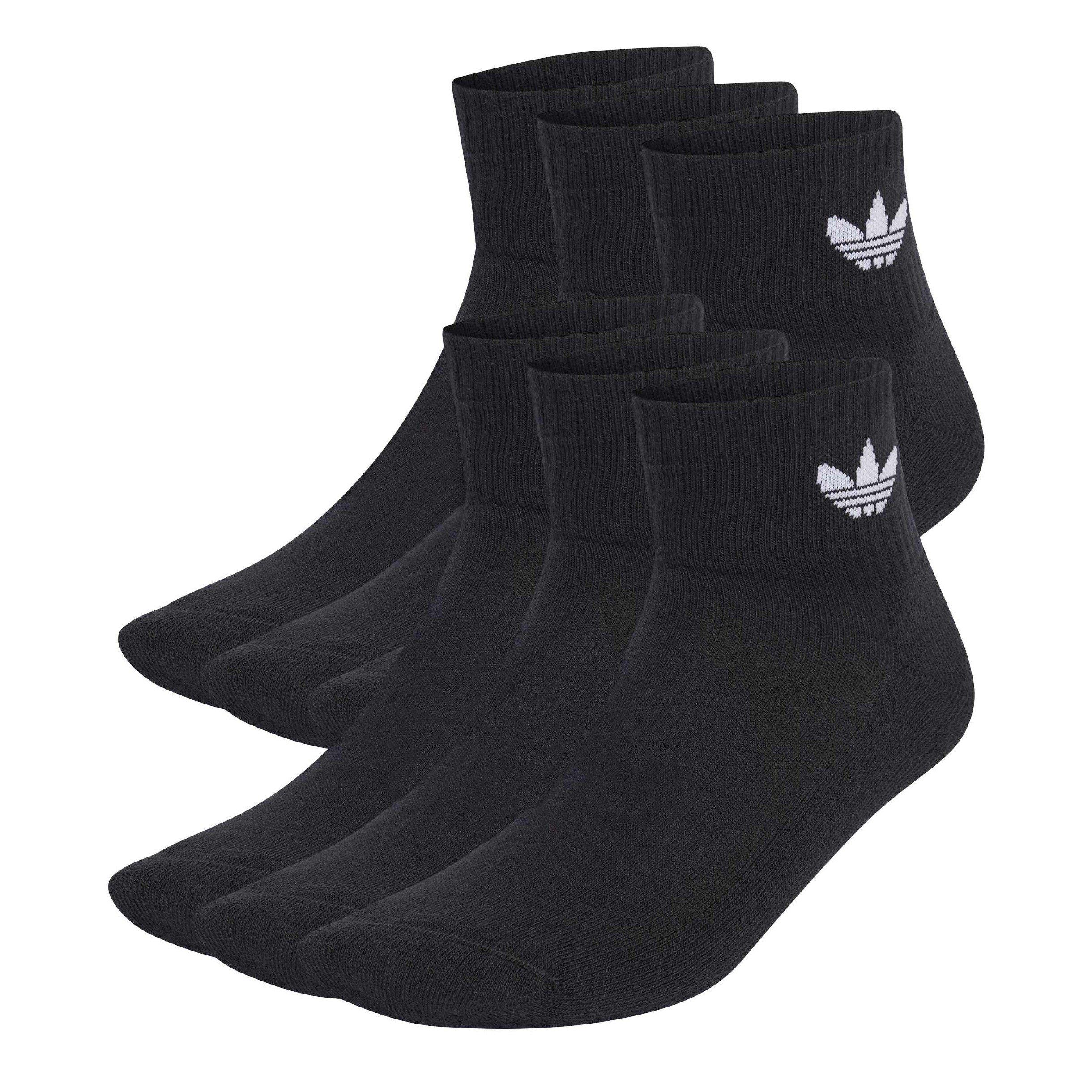 Black - adidas Originals - Adidas 1/4 Socks 6p 64