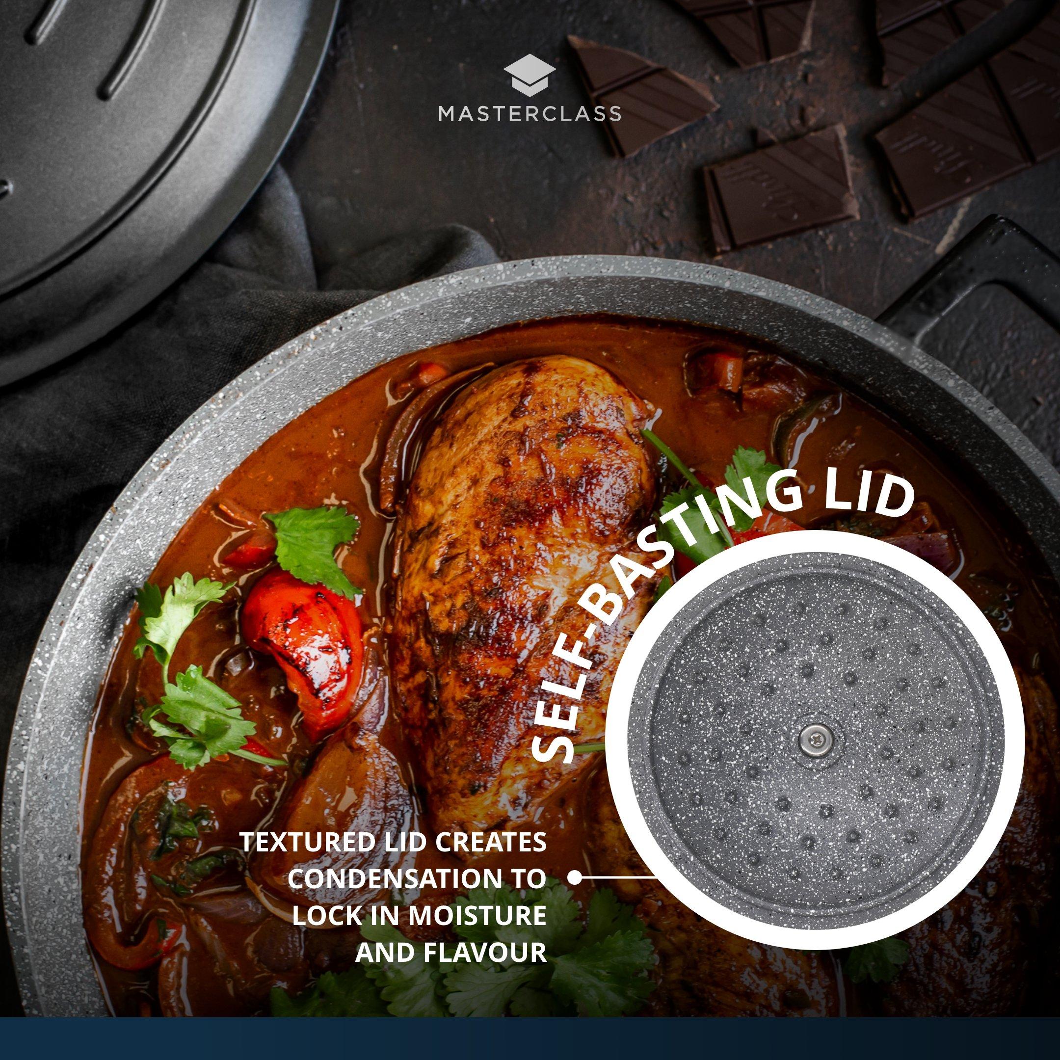 Black - MasterClass - MasterClass Cast Aluminium Black Casserole Dish - 2