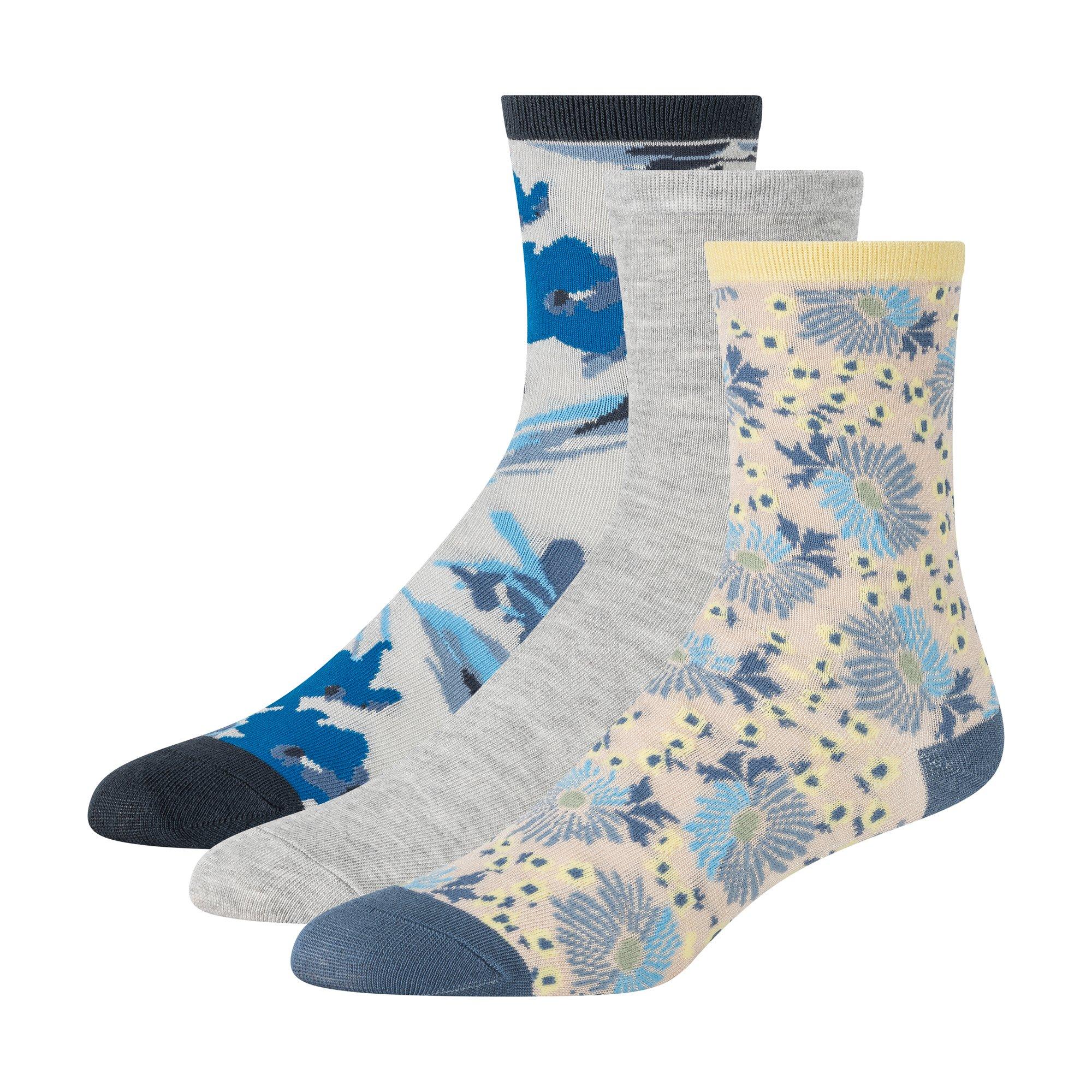 Blue/Yellow - Ted Baker - Women's Crew Socks - 2