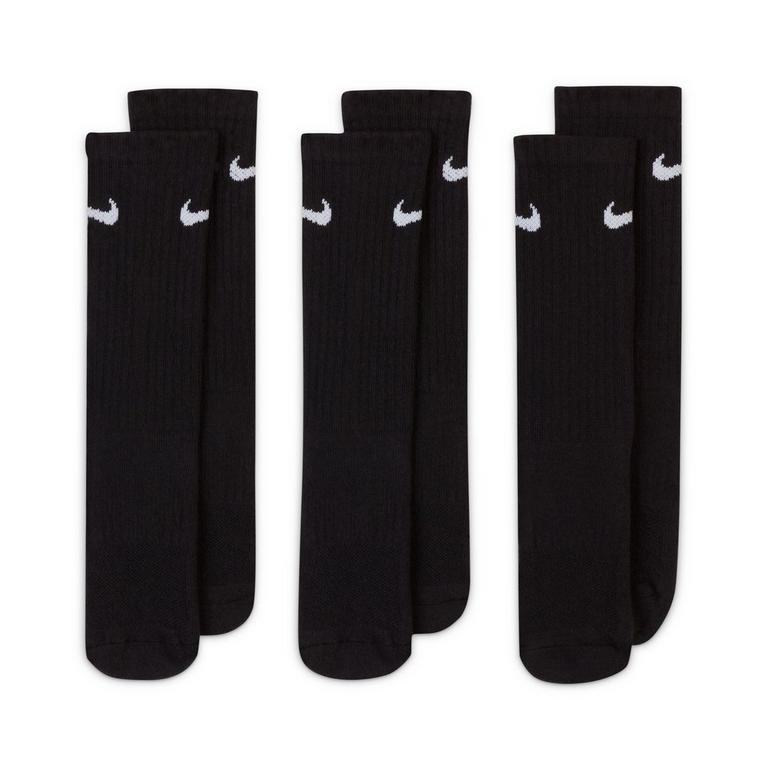 Noir - Nike - Kids'  Performance Cushioned Crew Training Socks (3 Pair) - 3