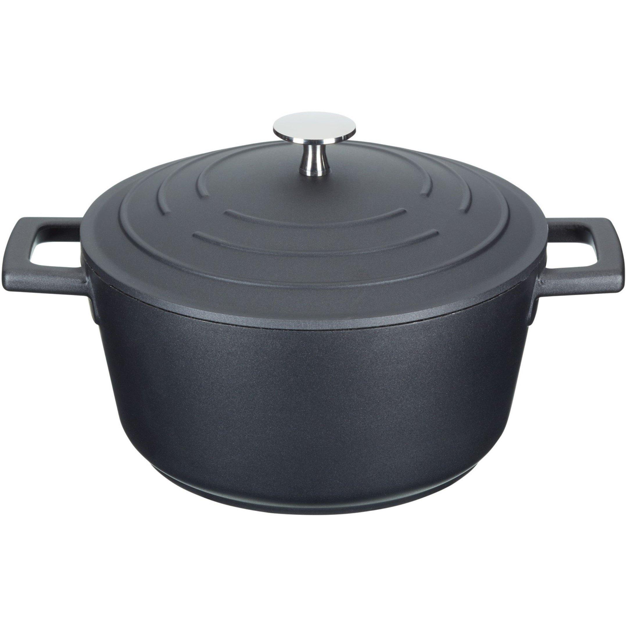 Masterclass  Cast Aluminium Casserole Dish - Black - 5L