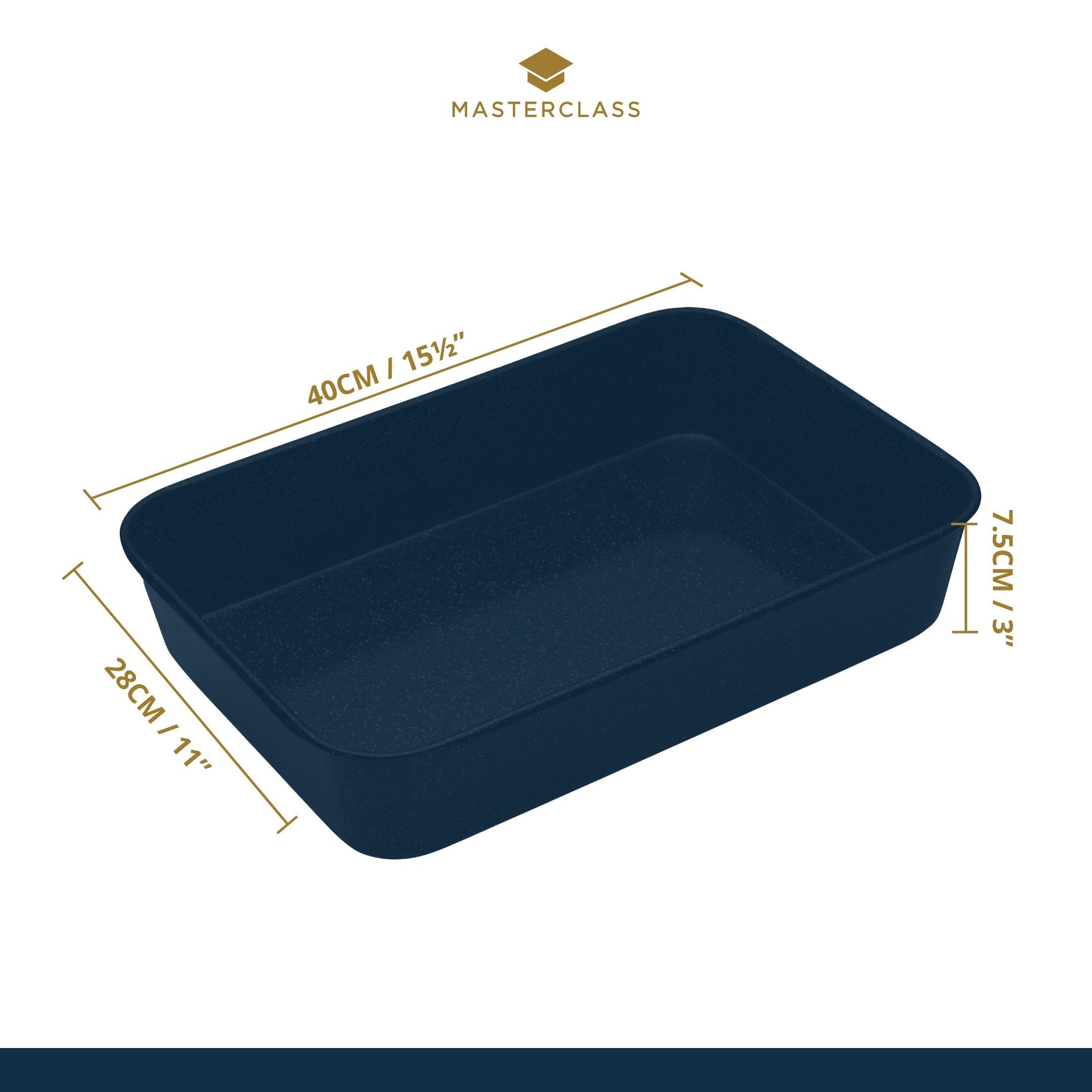 Black - MasterClass - Vitreous Enamel Roasting Pan - 6