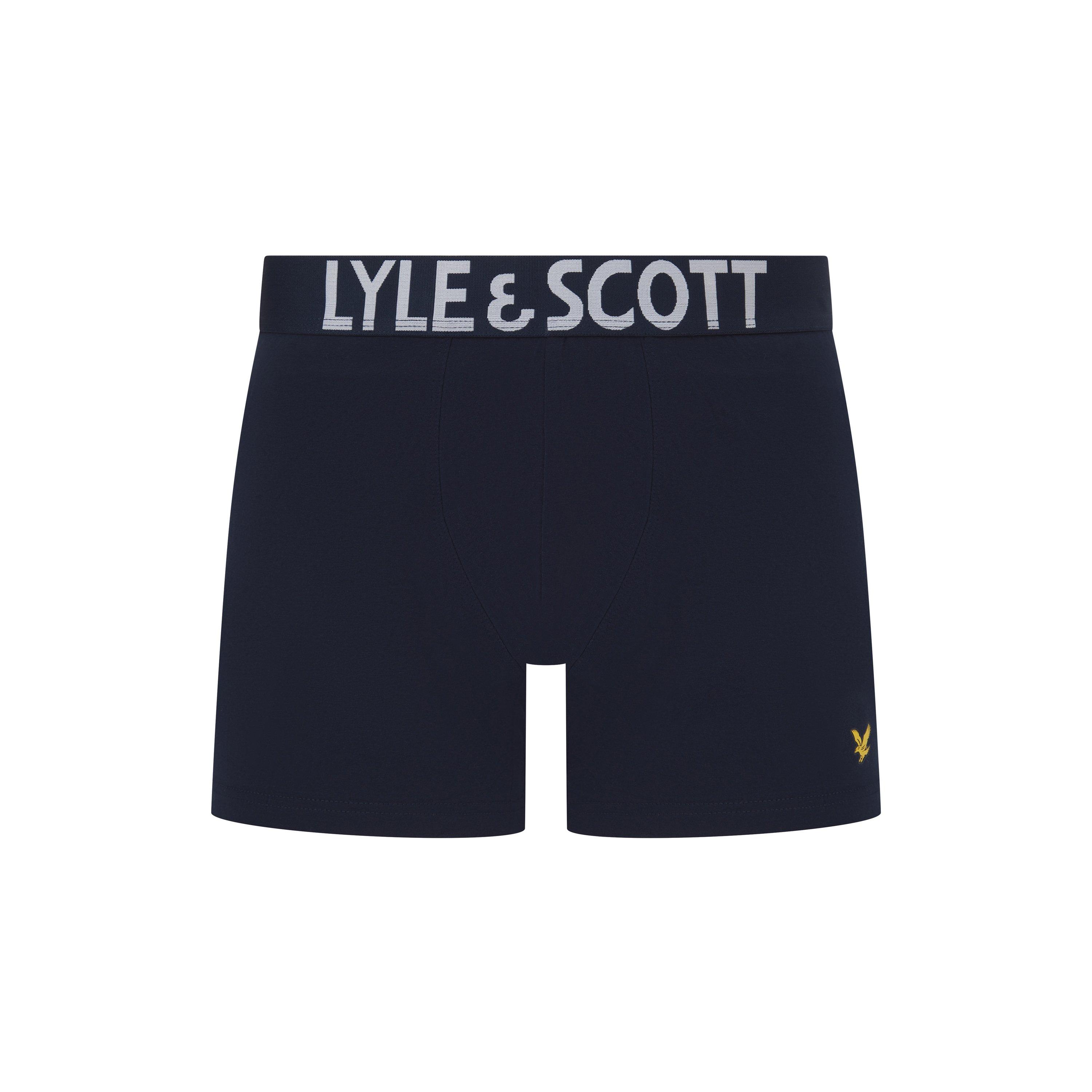 Peacot/Bt Wht - Lyle and Scott - Lyle 2 Pk Tr&Sock Sn99 - 4