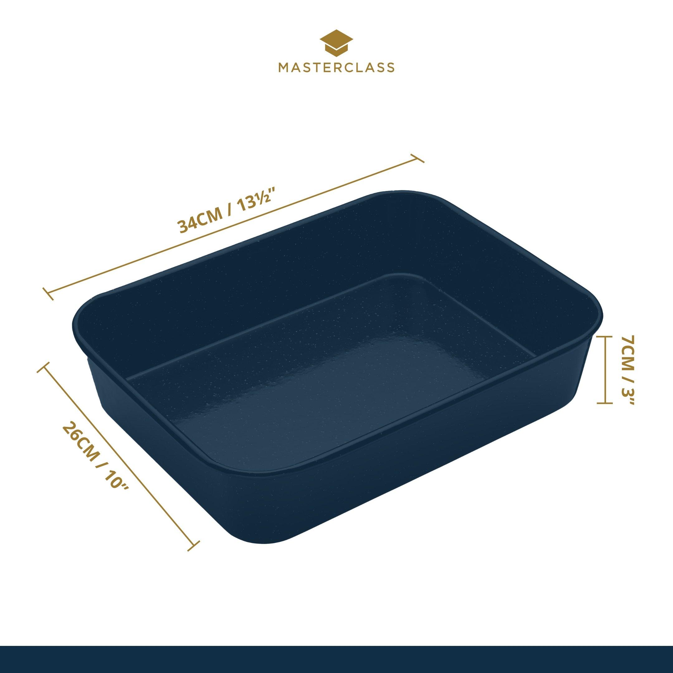 Black - MasterClass - Vitreous Enamel Roasting Pan - 6