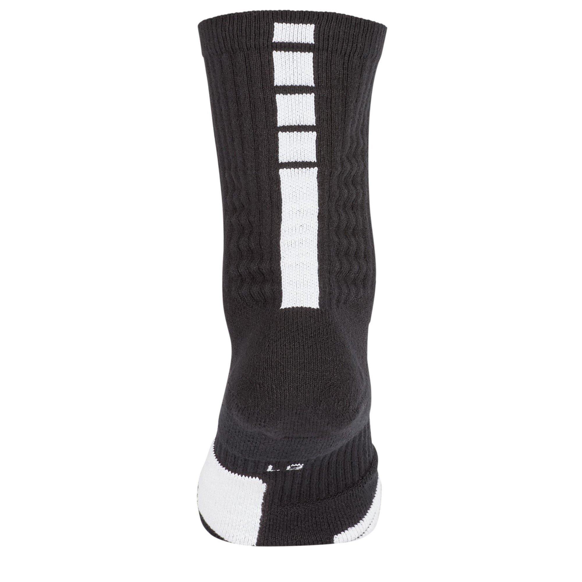 Black/White - Nike - Elite Crew Basketball Socks 1 Pack - 3
