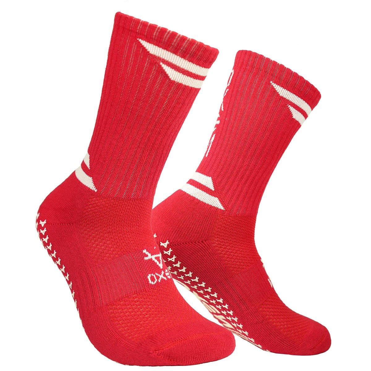 Red/White - OXEN - Grip Rugby Socks