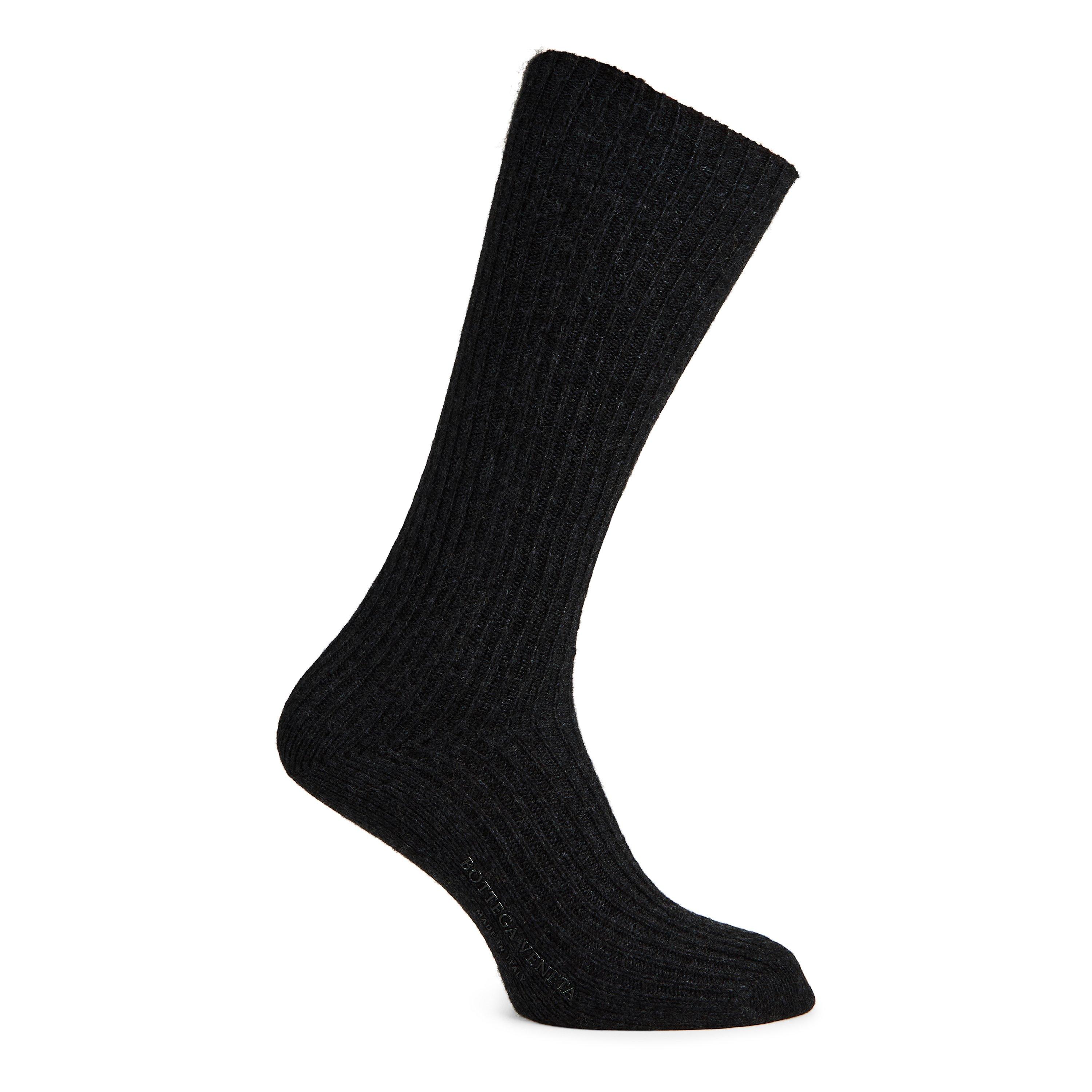 Black - Bottega Veneta - Women's Crew Socks - 2