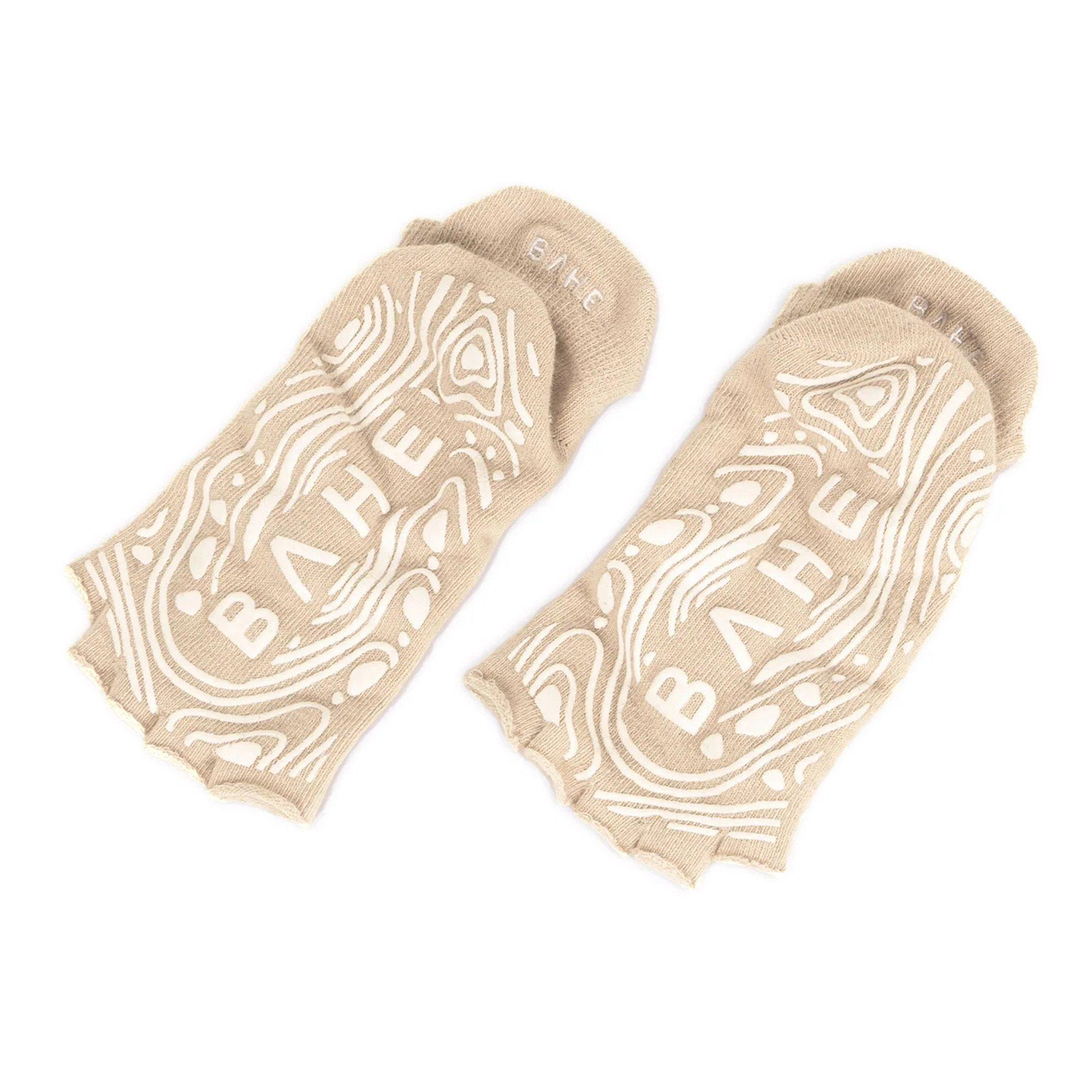 Dusty Beige - Bahe - Studio Grippy Opentoe Socks - 1