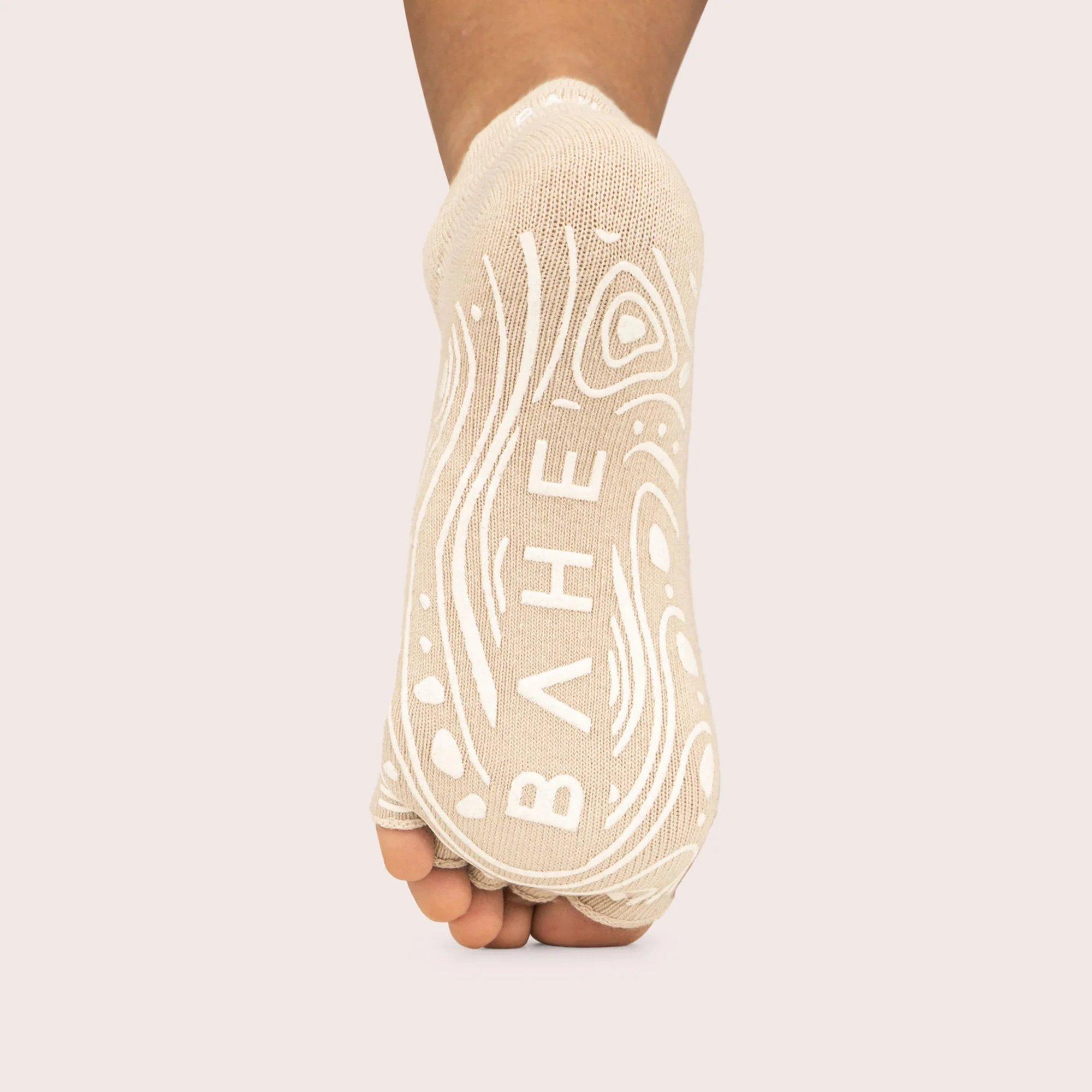 Dusty Beige - Bahe - Studio Grippy Opentoe Socks - 5