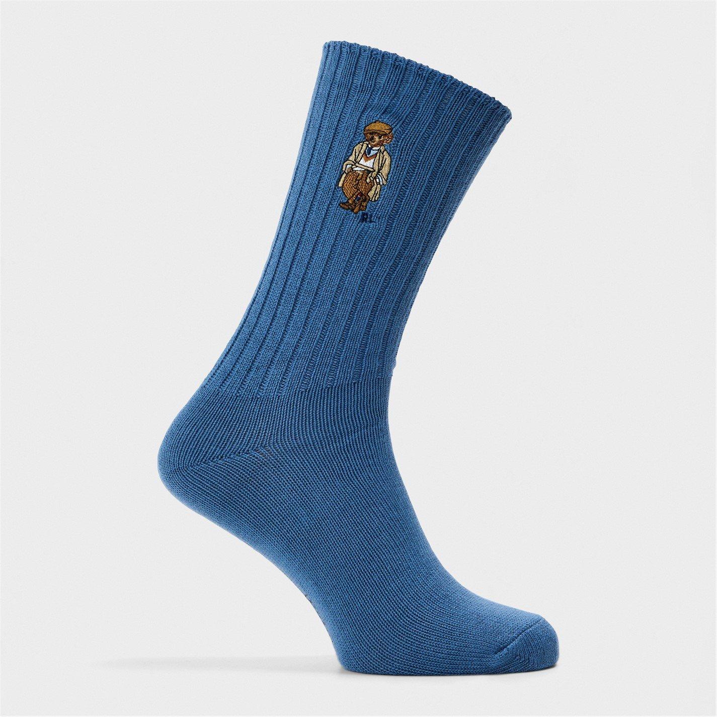 Blue/Green/Wine - Polo Ralph Lauren - Men's Bear Pack Gift Box Crew Socks - 2