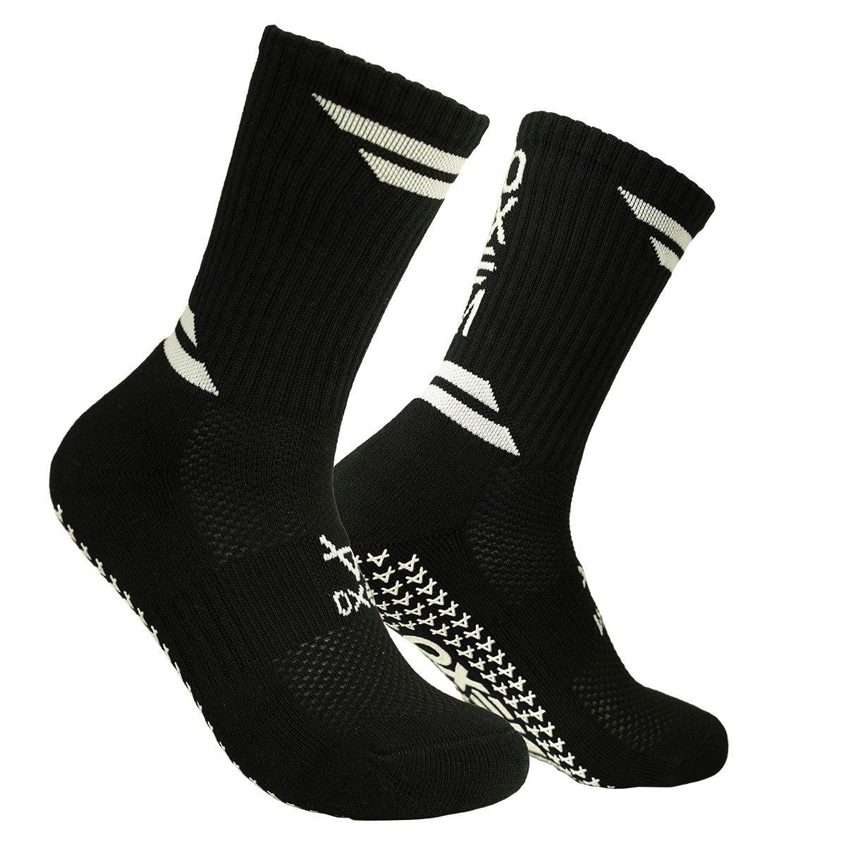 Black/White - OXEN - Kids' Grip Rugby Socks