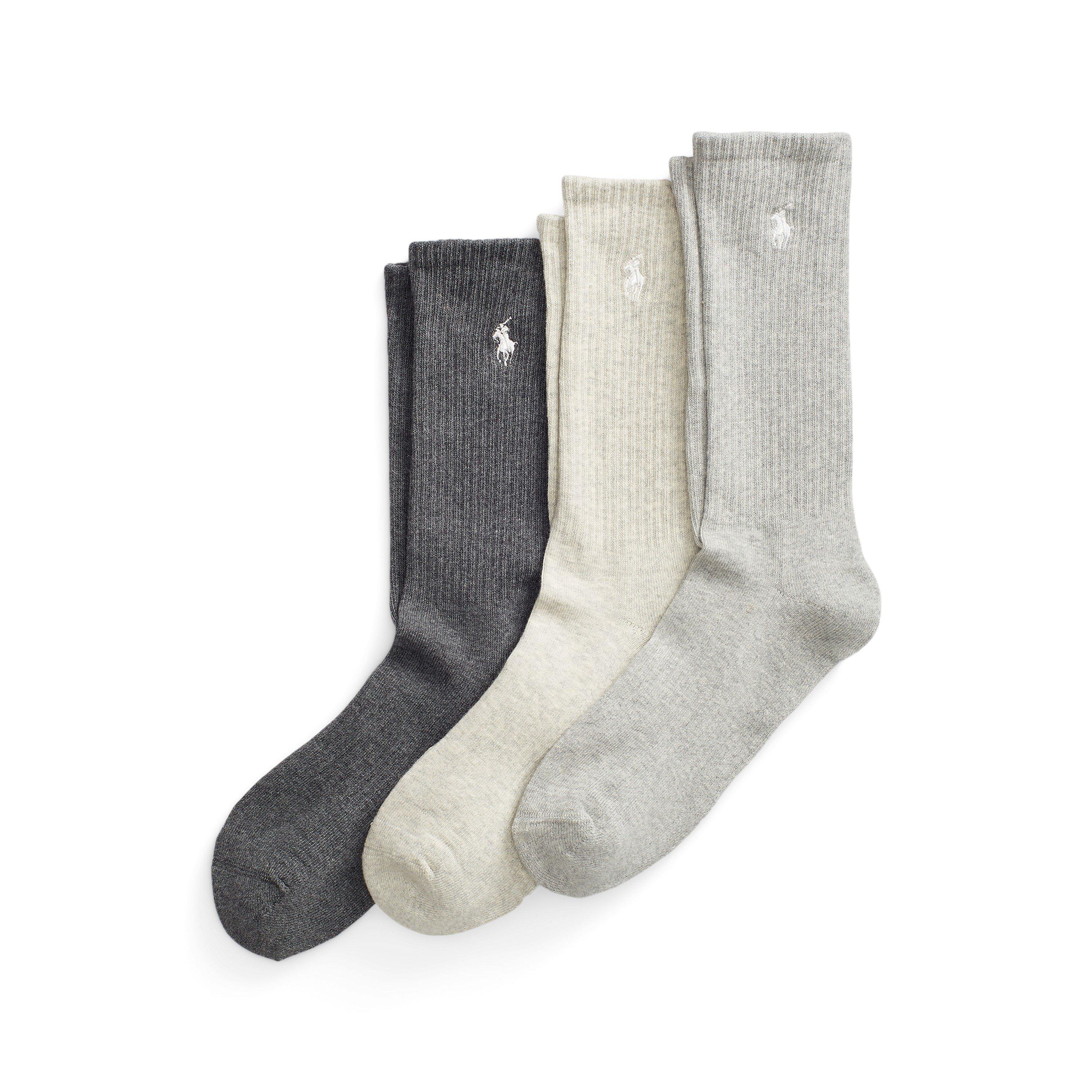 Polo Ralph Lauren Men's Gry/Gry/Gry Crew Socks