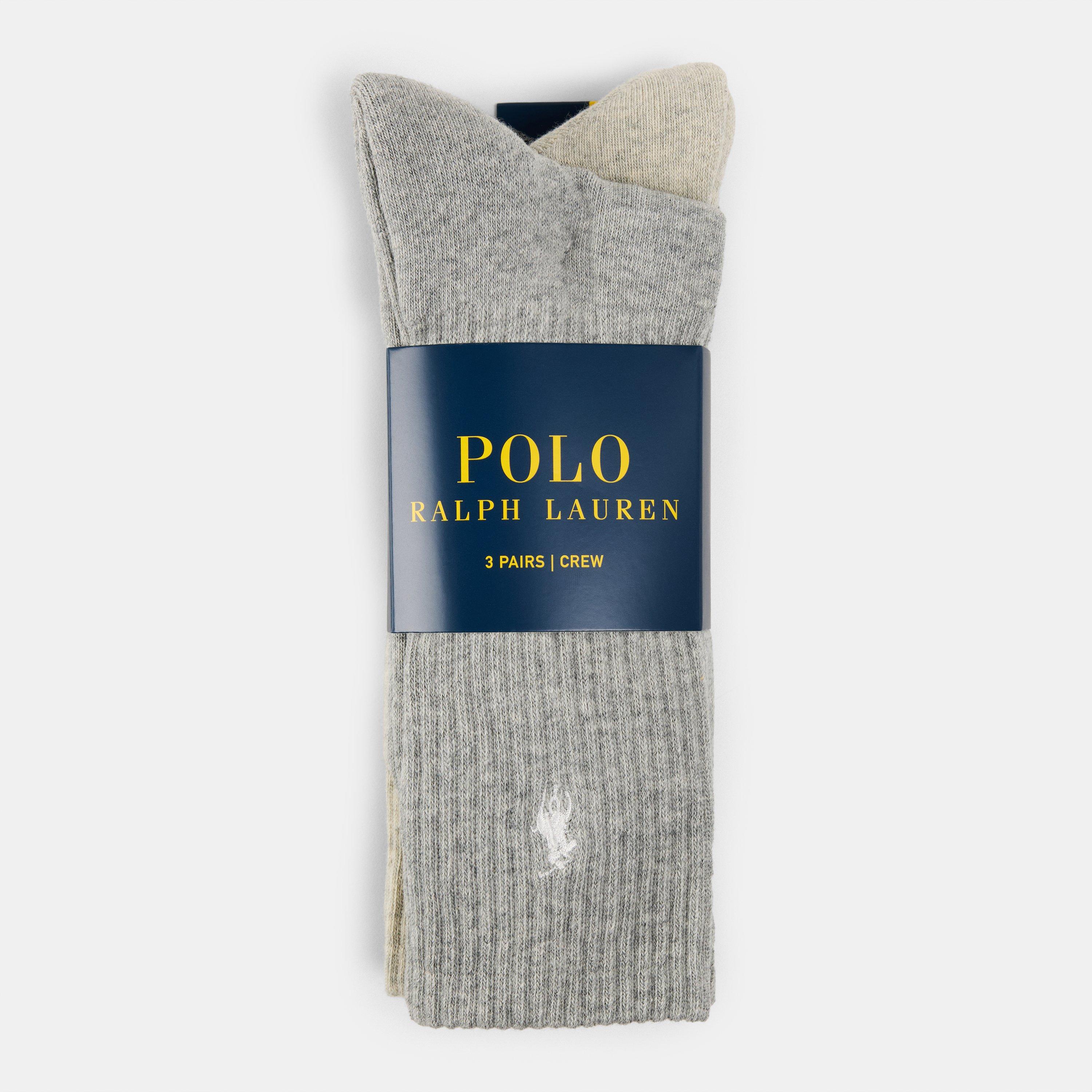 Gry/Gry/Gry - Polo Ralph Lauren - Men's Crew Socks - 2