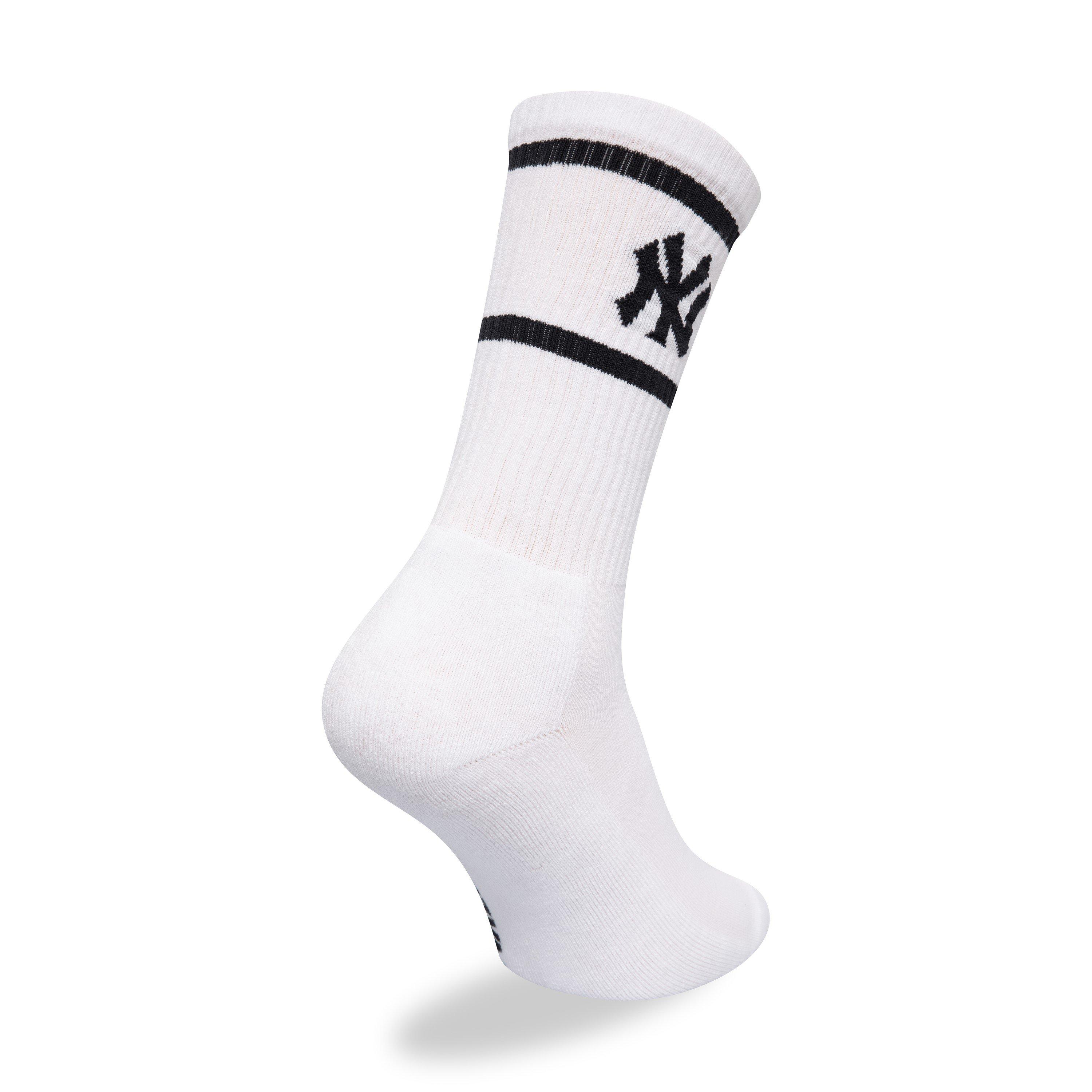 NY Blanc/Marine - New Era - Womens Premium Crew Socks - 3