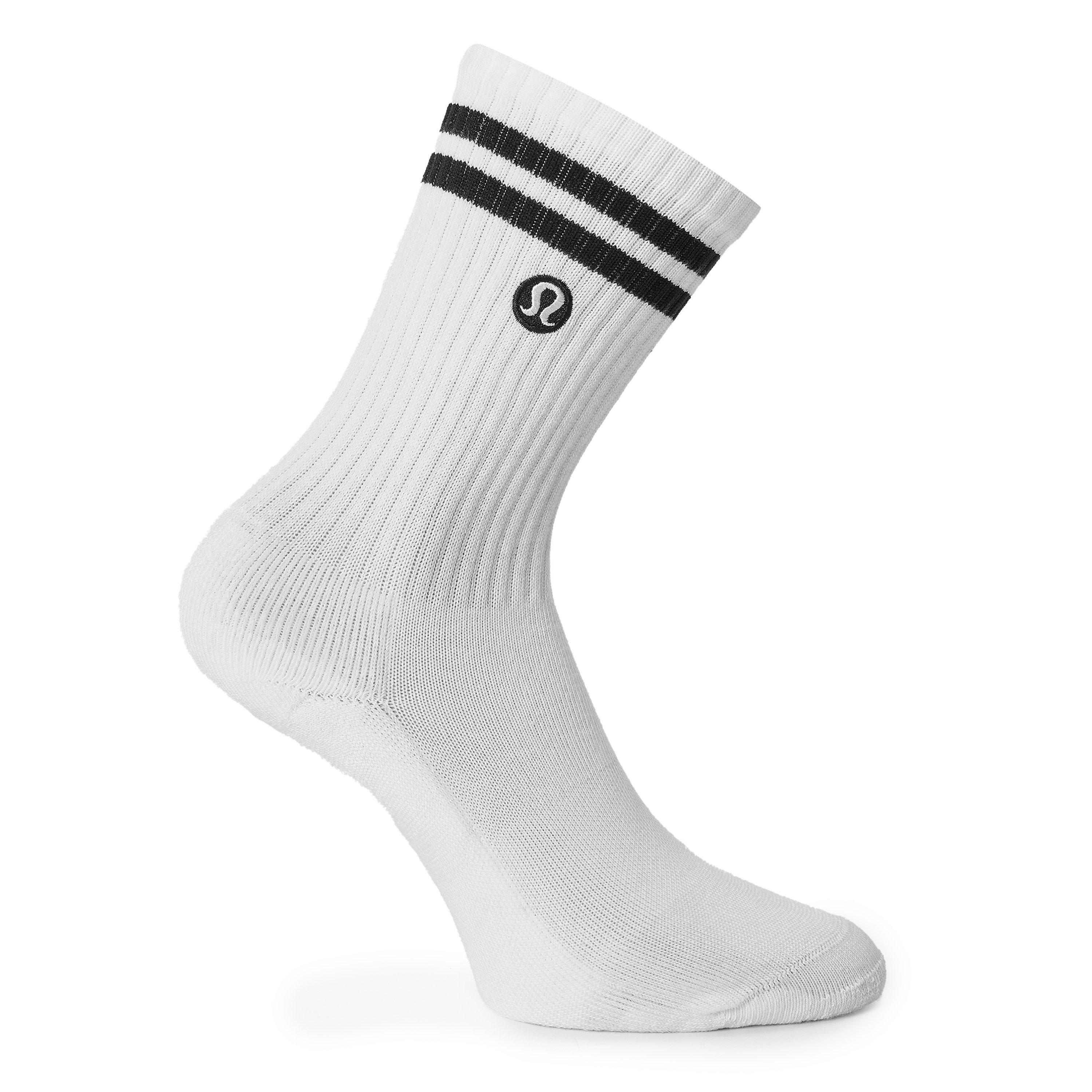 White/Black - Lululemon - LLM Daily Ess Socks Ld63 - 2