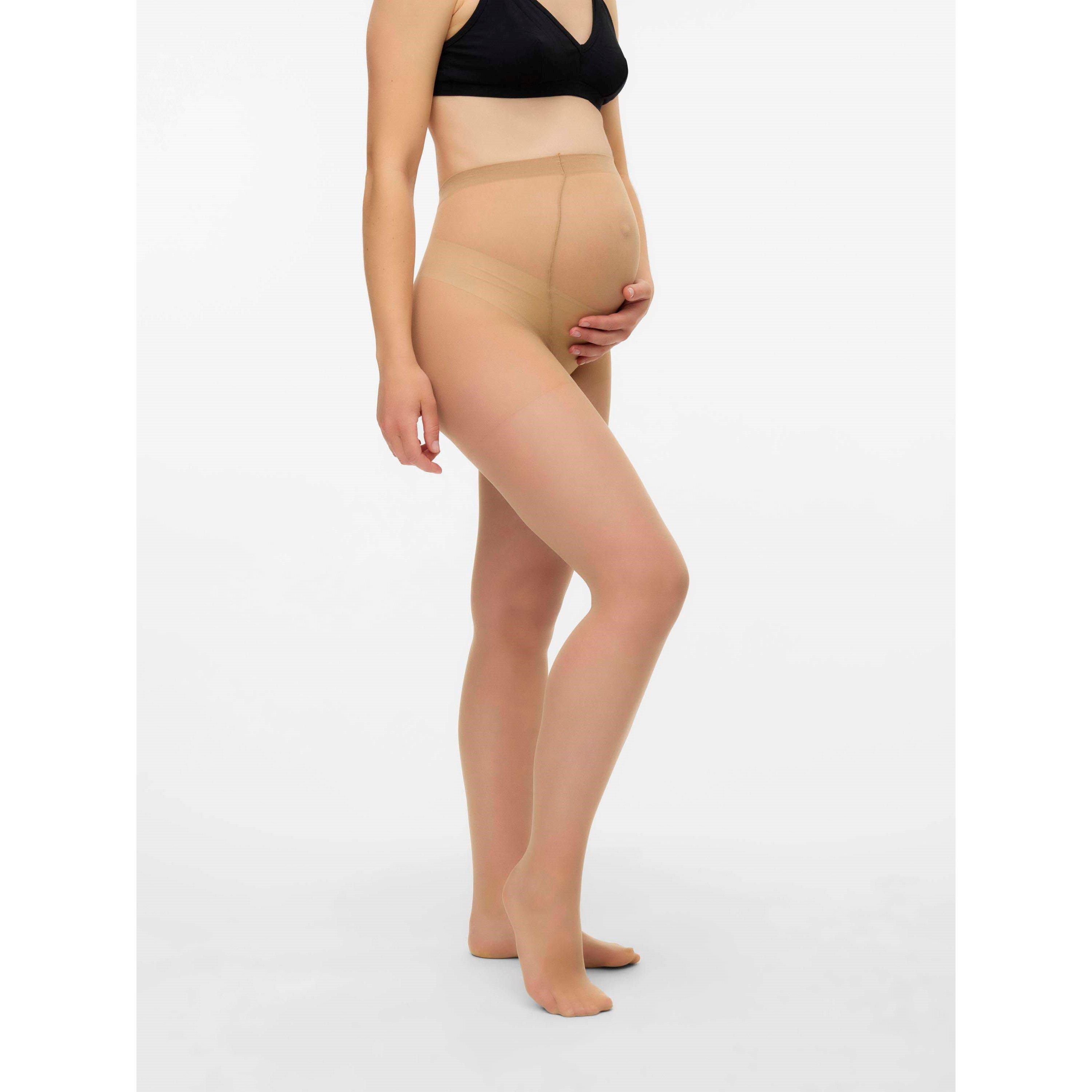 Black/Tan - Mamalicious - Maternity 20 Denier Tights - 1
