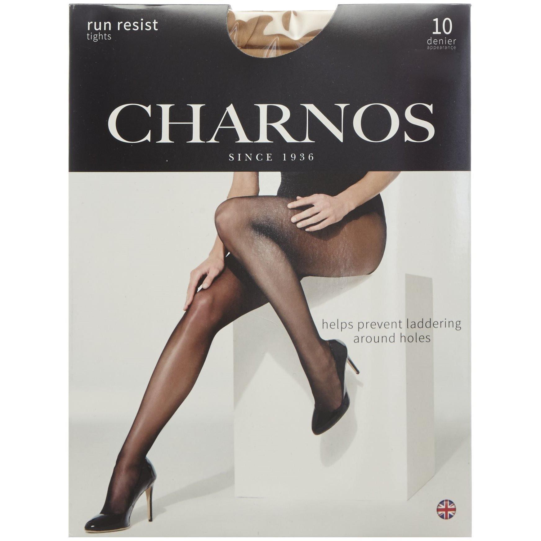 Tan - Charnos - Run resist 10 denier tights - 2