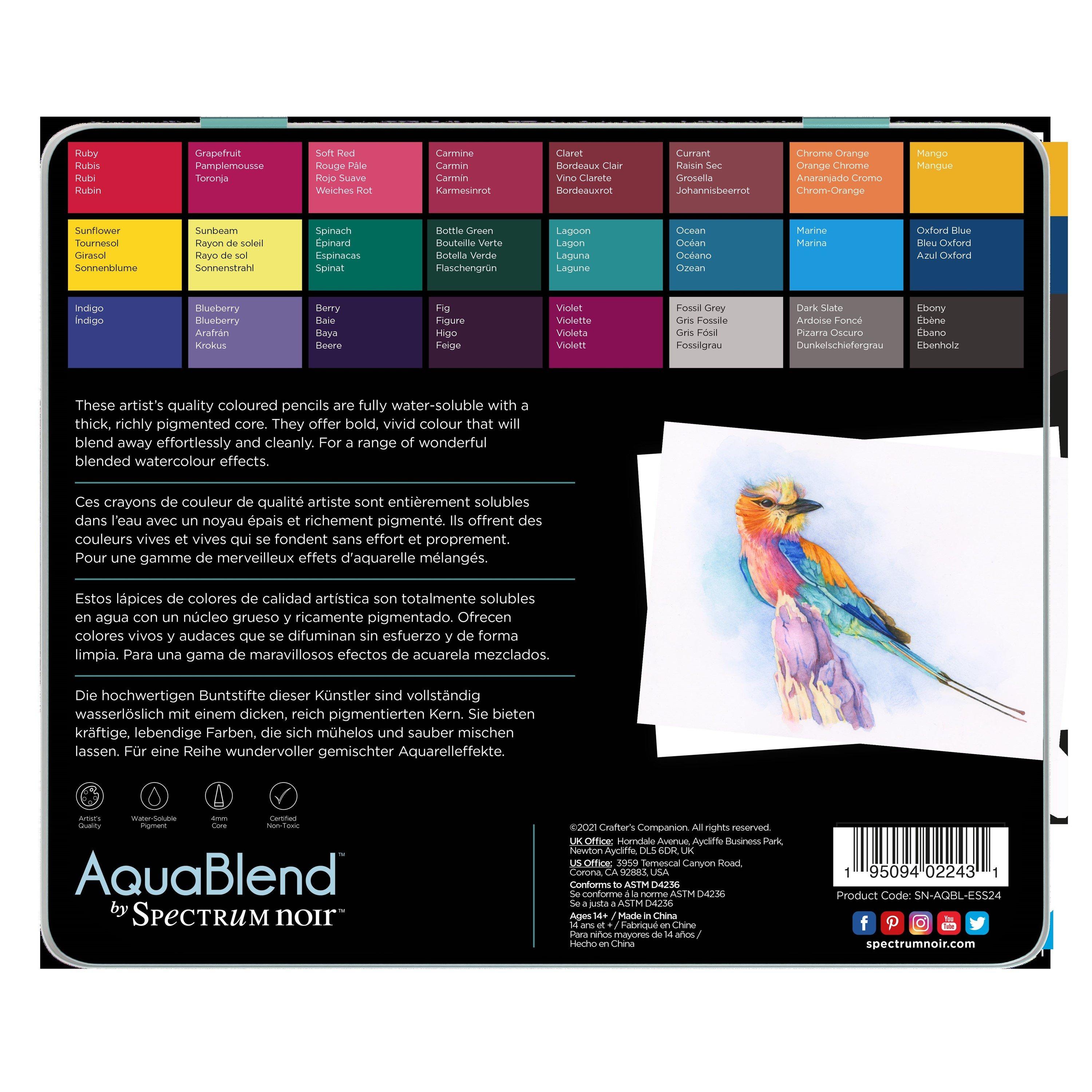Multi - Crafters Companion - Spectrum Noir Aquablend Pencils (24PC) - Essential - 2