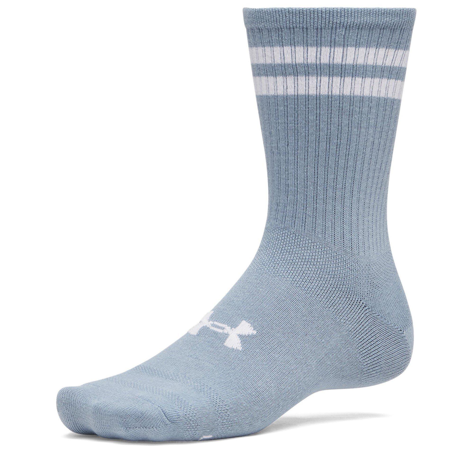 Gray Blue - Under Armour - Ua Essential 6pk Crew Sock Unisex Adults - 2