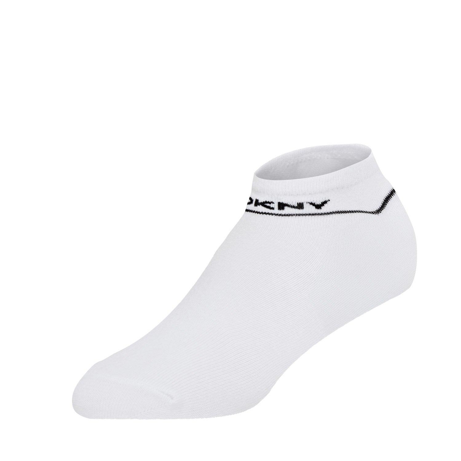 White - DKNY - Womens 3 pack Trainer Liners Olivia - 8