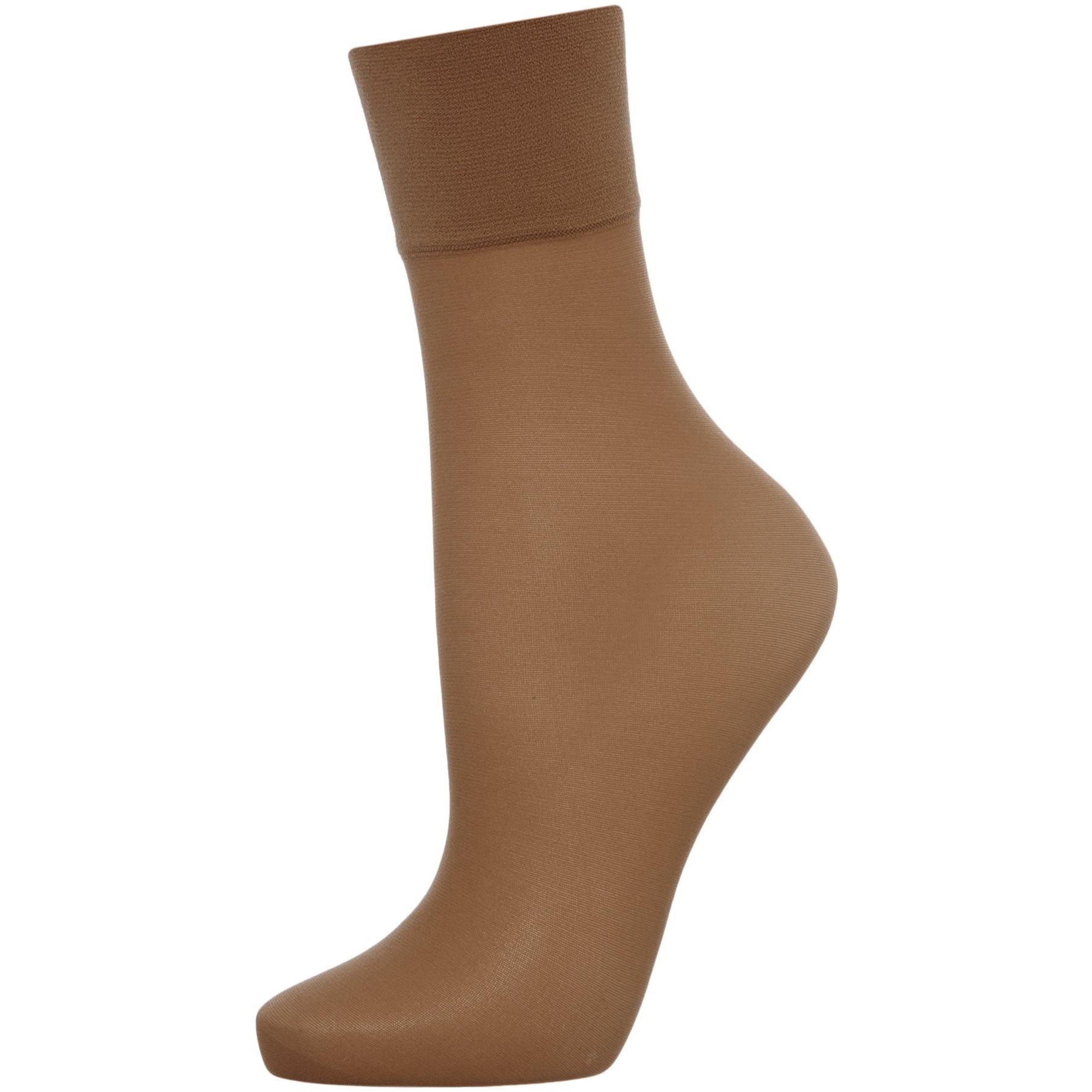 Burgundy - Charnos - 2 Per Packet Sheer Ankle Socks - 1