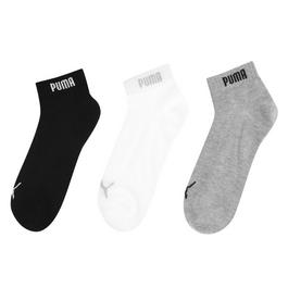 Puma 3 Pack Quarter Socks Mens