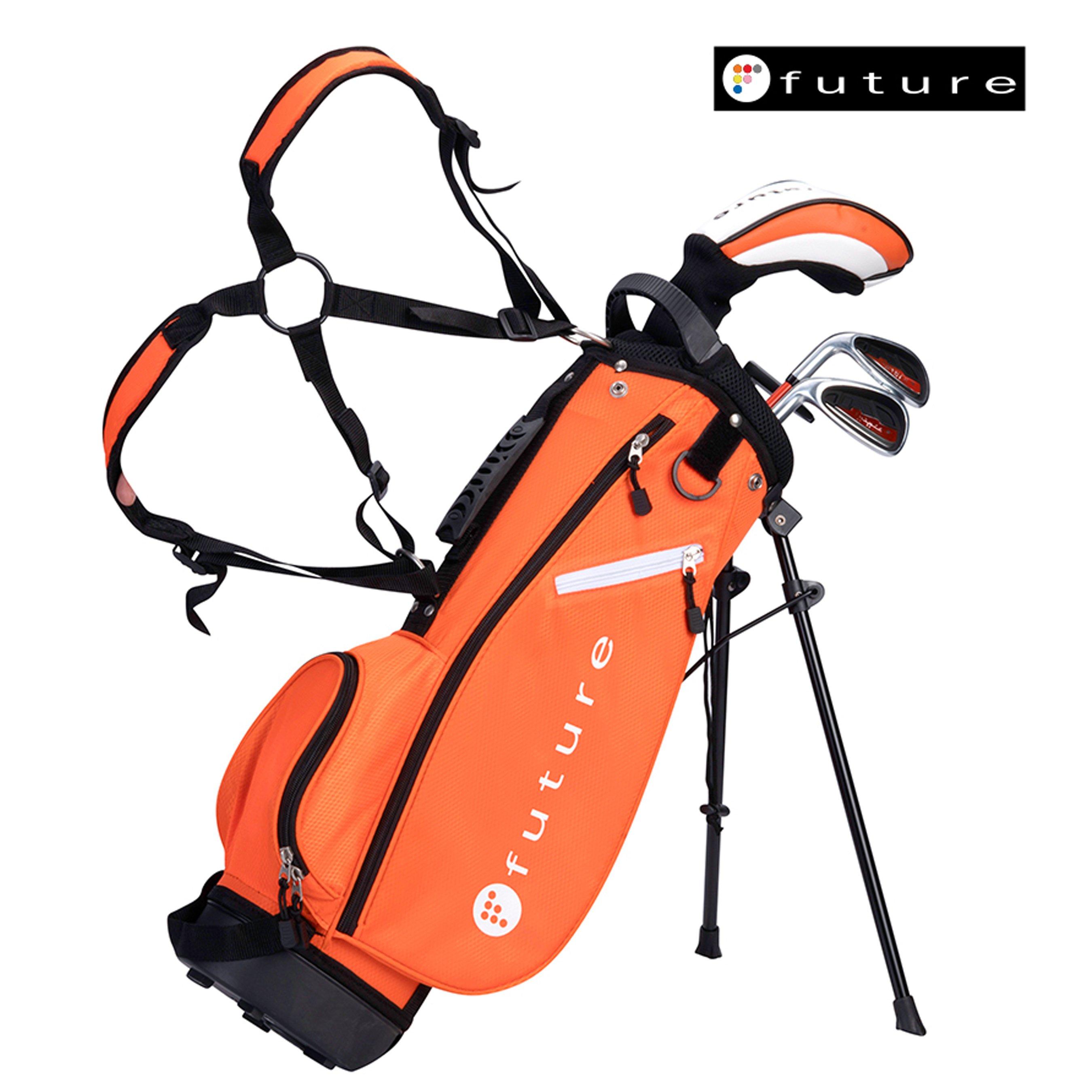 Future  Junior Right Hand Golf Set - Orange - 80-105cm