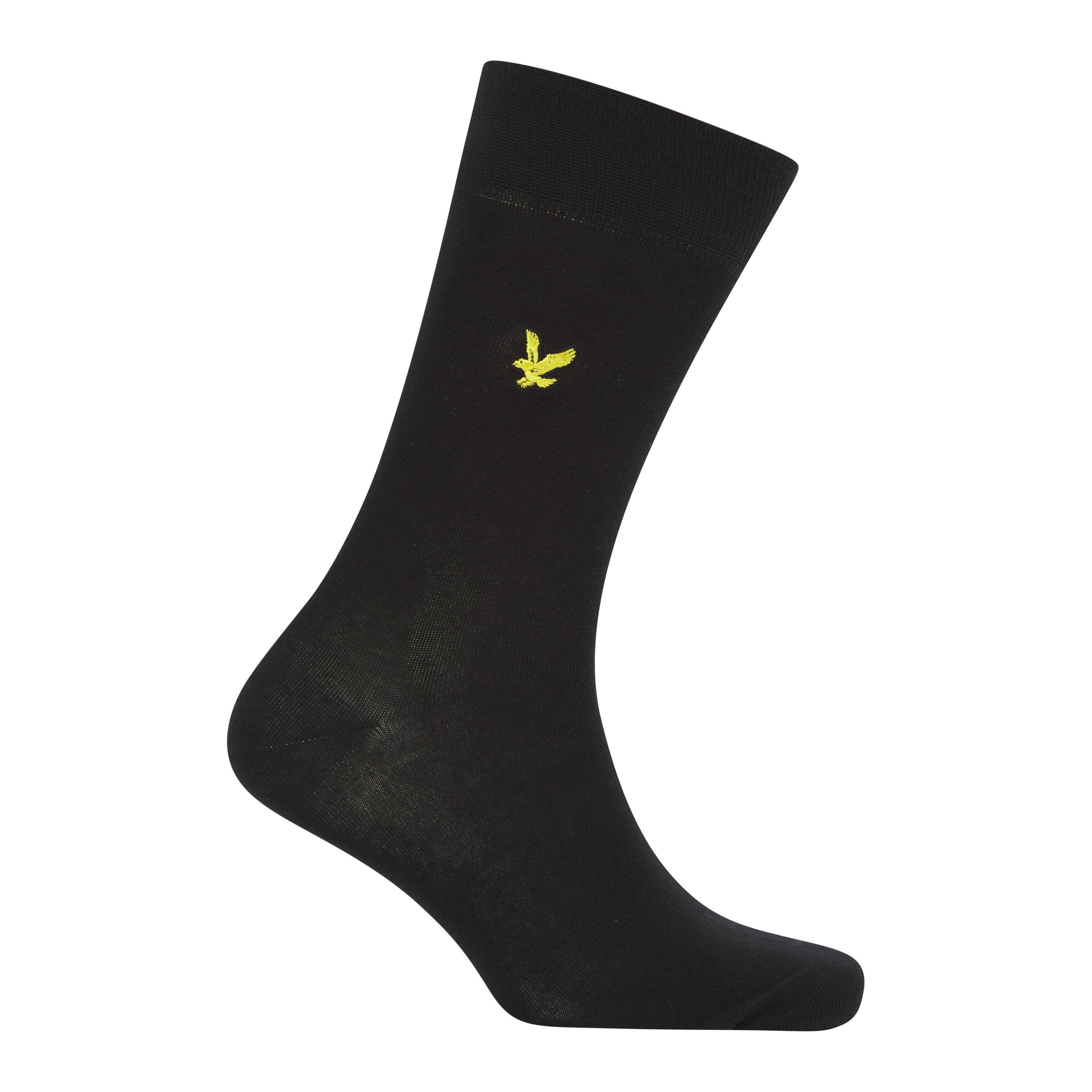 Black - Check - Lyle and Scott - Lyle 2 Pk Tr&Sock Sn99 - 3