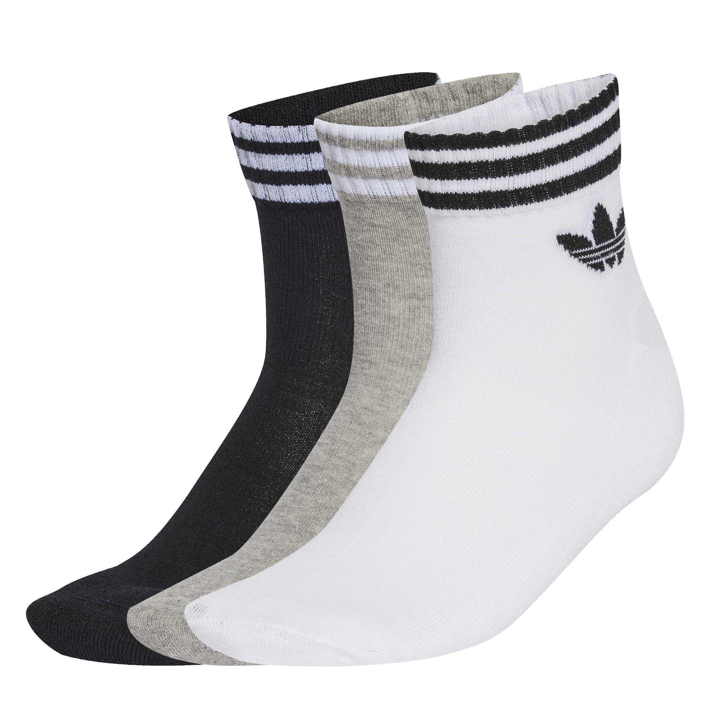 White/Grey/Blk - adidas Originals - Adi OG 3S Ank Sck 3 Pk 64 - 2