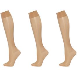 Wolford Satin touch 3 pair pack 20 denier knee high socks