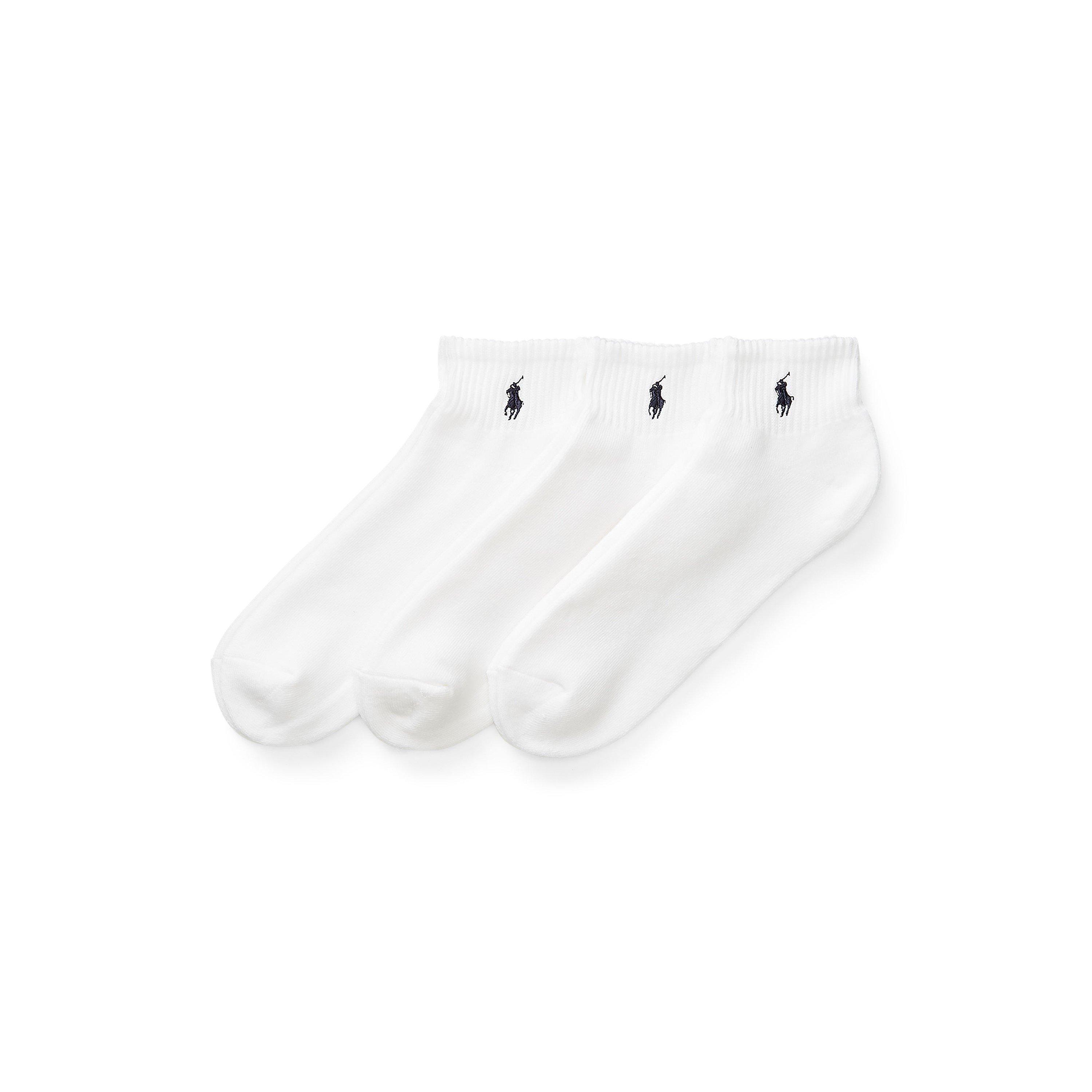 Polo Ralph Lauren Men's Three Pack Sport Socks - White