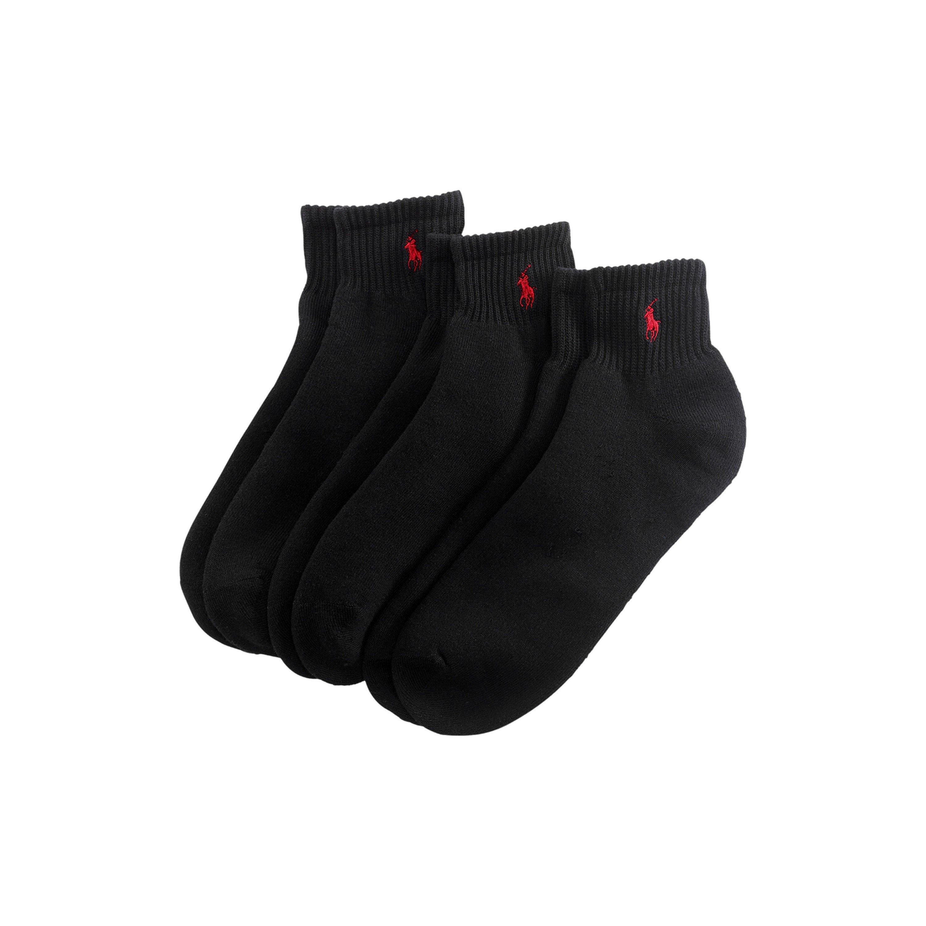 Black - Polo Ralph Lauren - Three Pack Sport Socks - 1