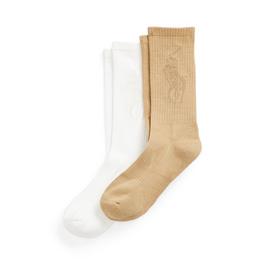 Ralph Lauren 2pkTonalLgSock Sn43