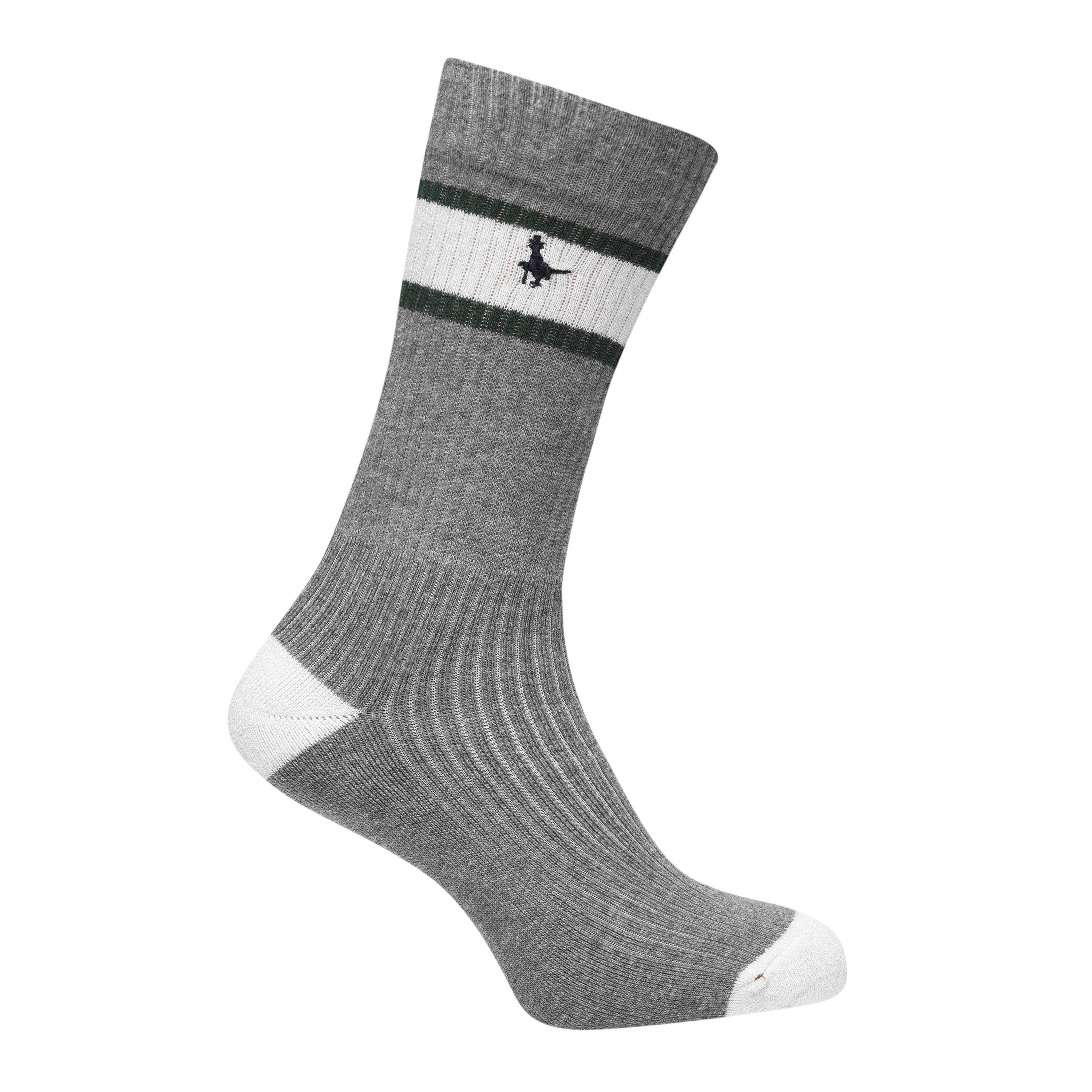 Grey Marl - Jack Wills - Longhurst Multipack Socks 3 Pack - 4