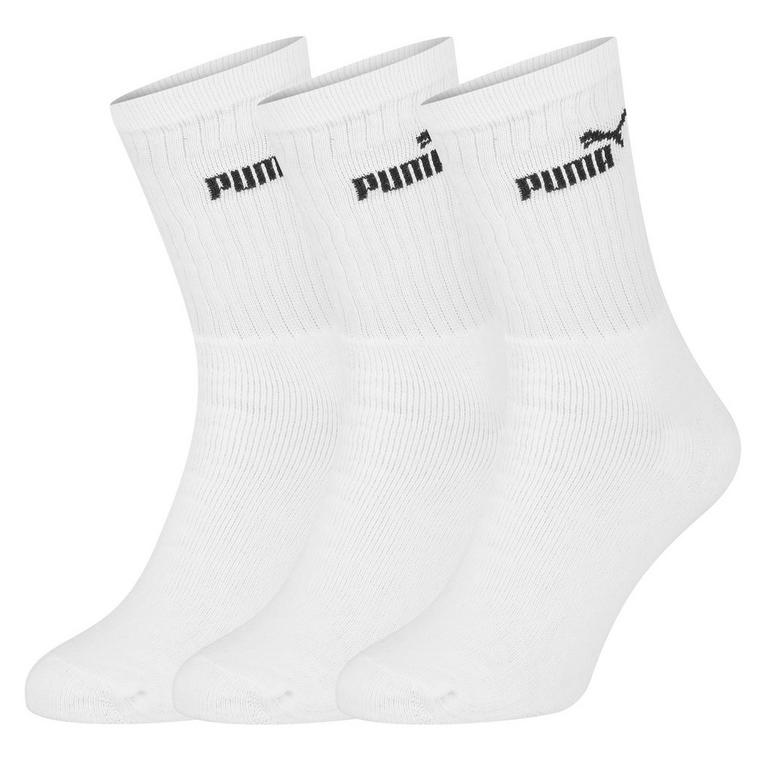 Blanc - Puma - 3 Pack Crew Socks Mens - 1