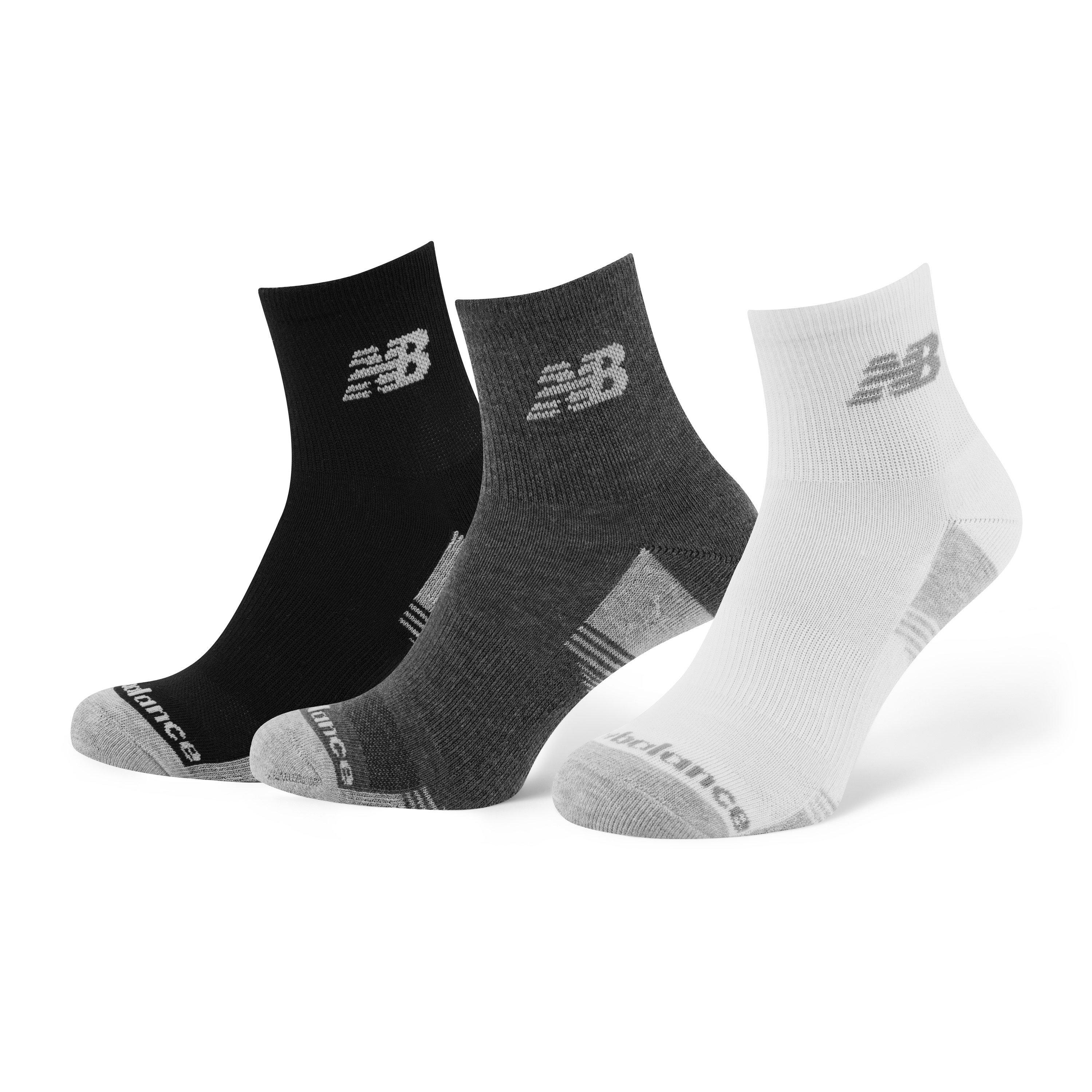 Wht/Grey/Blk - New Balance - NB 3pk Perf Ank Soc 71 - 2