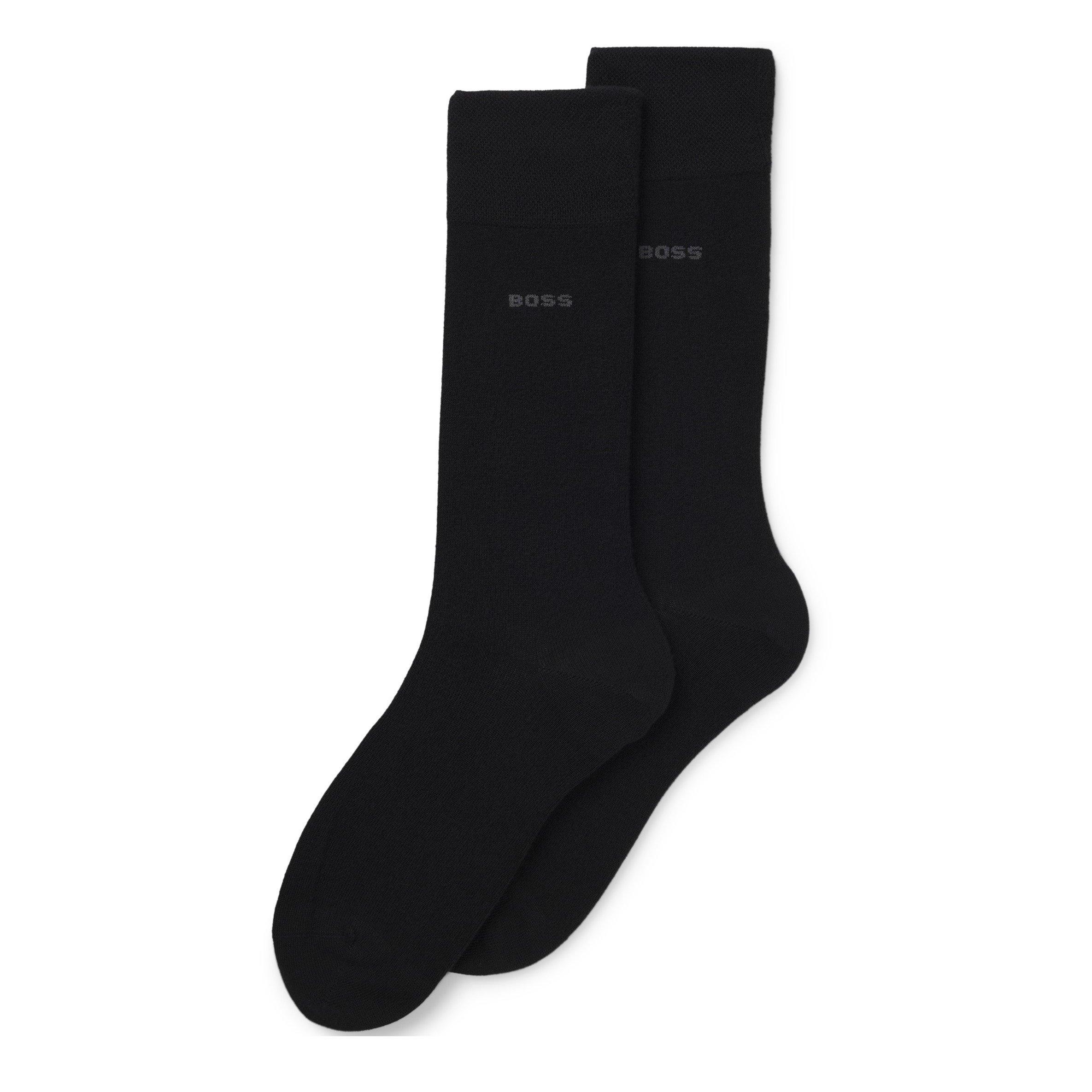 Black 001 - Boss - Men's Bamboo Crew Socks - 3